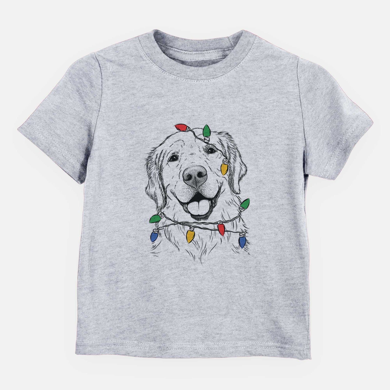 Christmas Lights Griffin the Golden Retriever - Kids/Youth/Toddler Shirt
