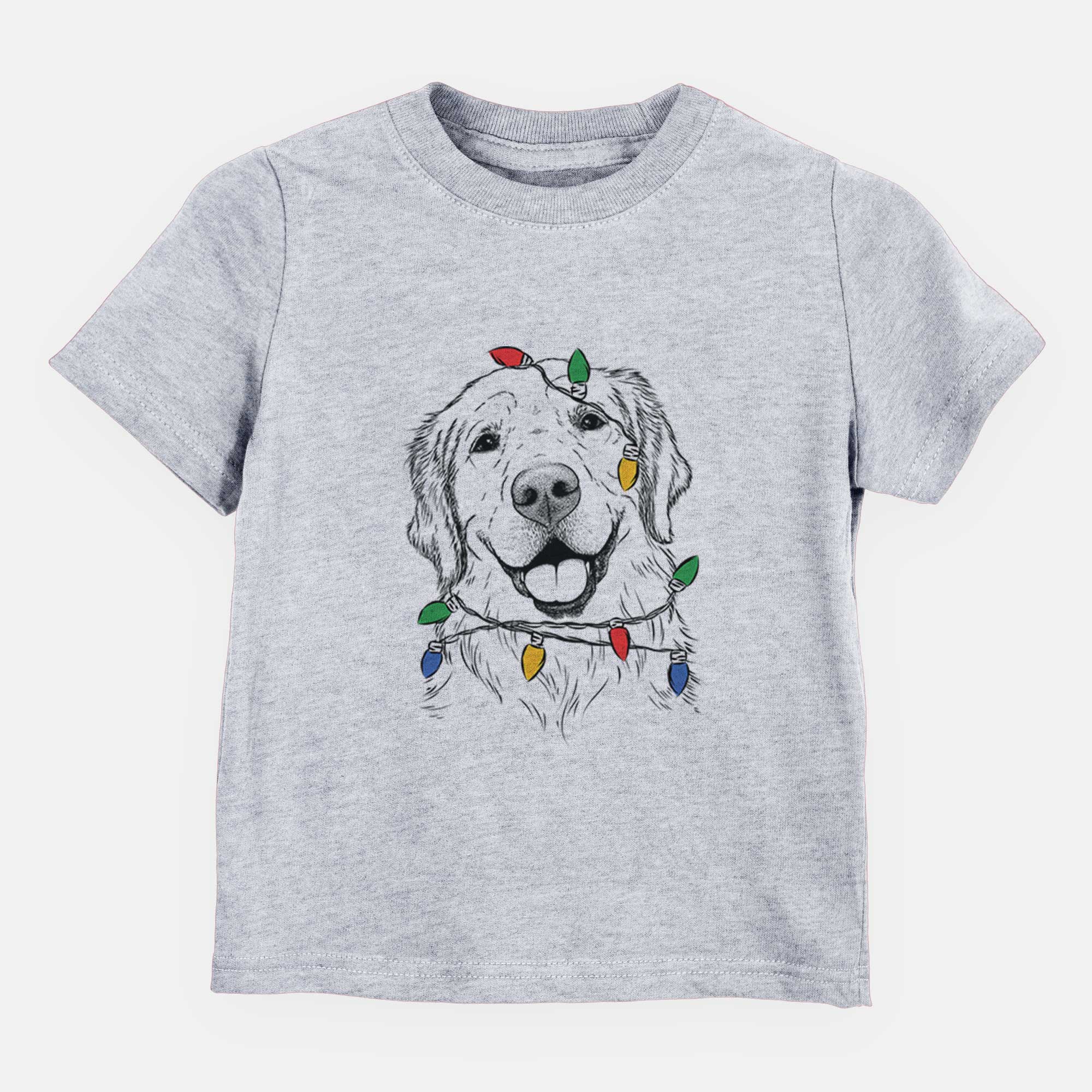 Christmas Lights Griffin the Golden Retriever - Kids/Youth/Toddler Shirt