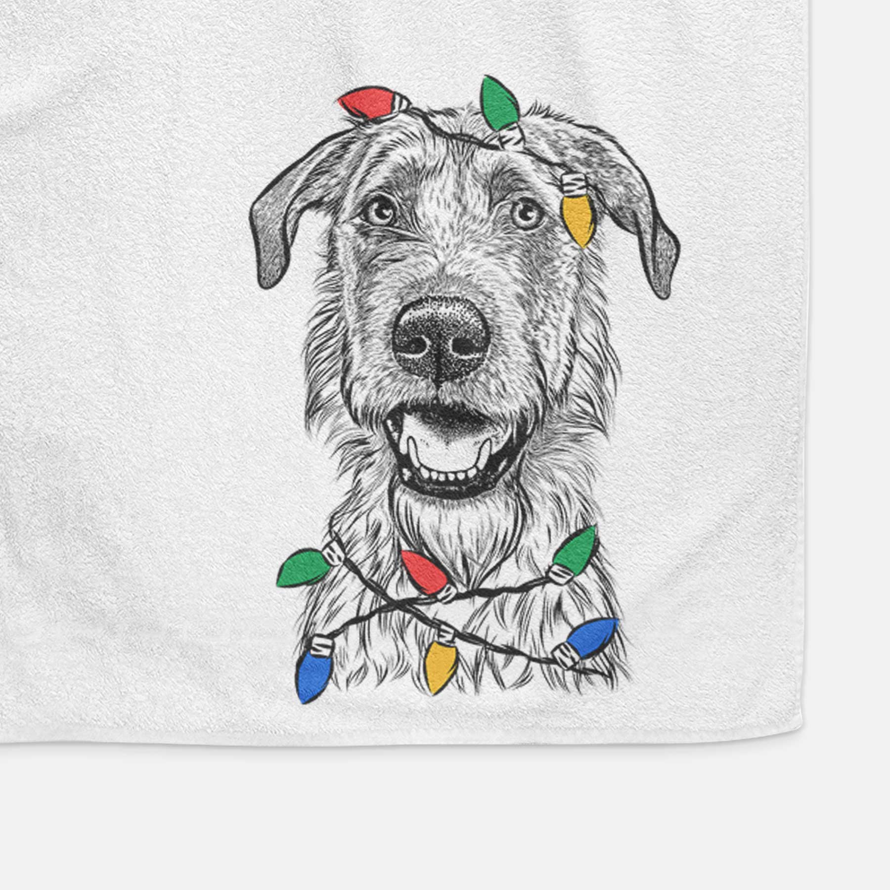 Griffin the Irish Wolfhound Decorative Hand Towel