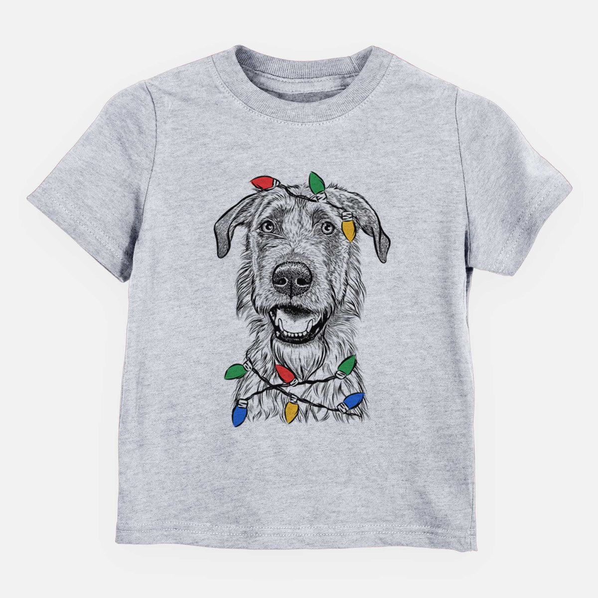 Christmas Lights Griffin the Irish Wolfhound - Kids/Youth/Toddler Shirt