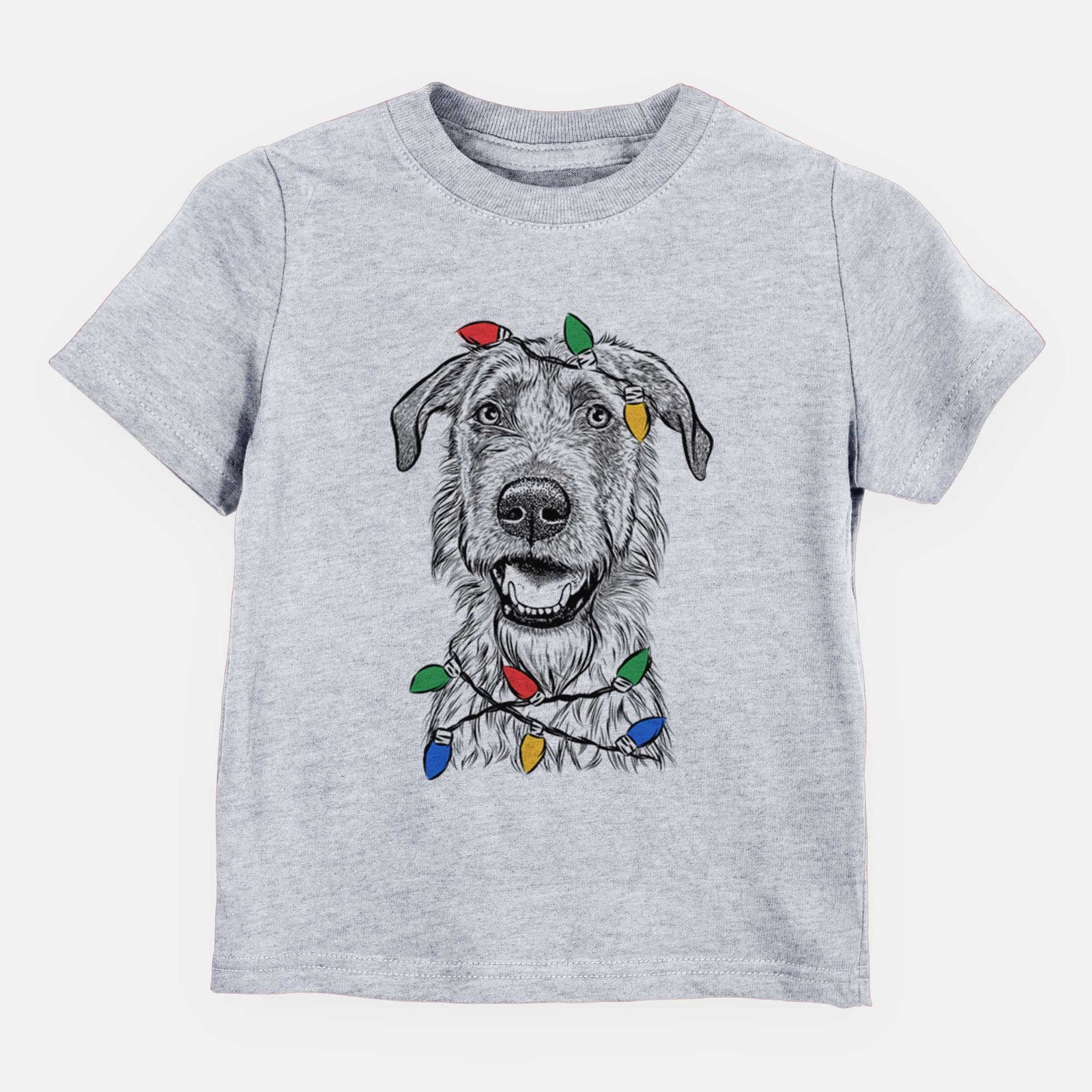 Christmas Lights Griffin the Irish Wolfhound - Kids/Youth/Toddler Shirt
