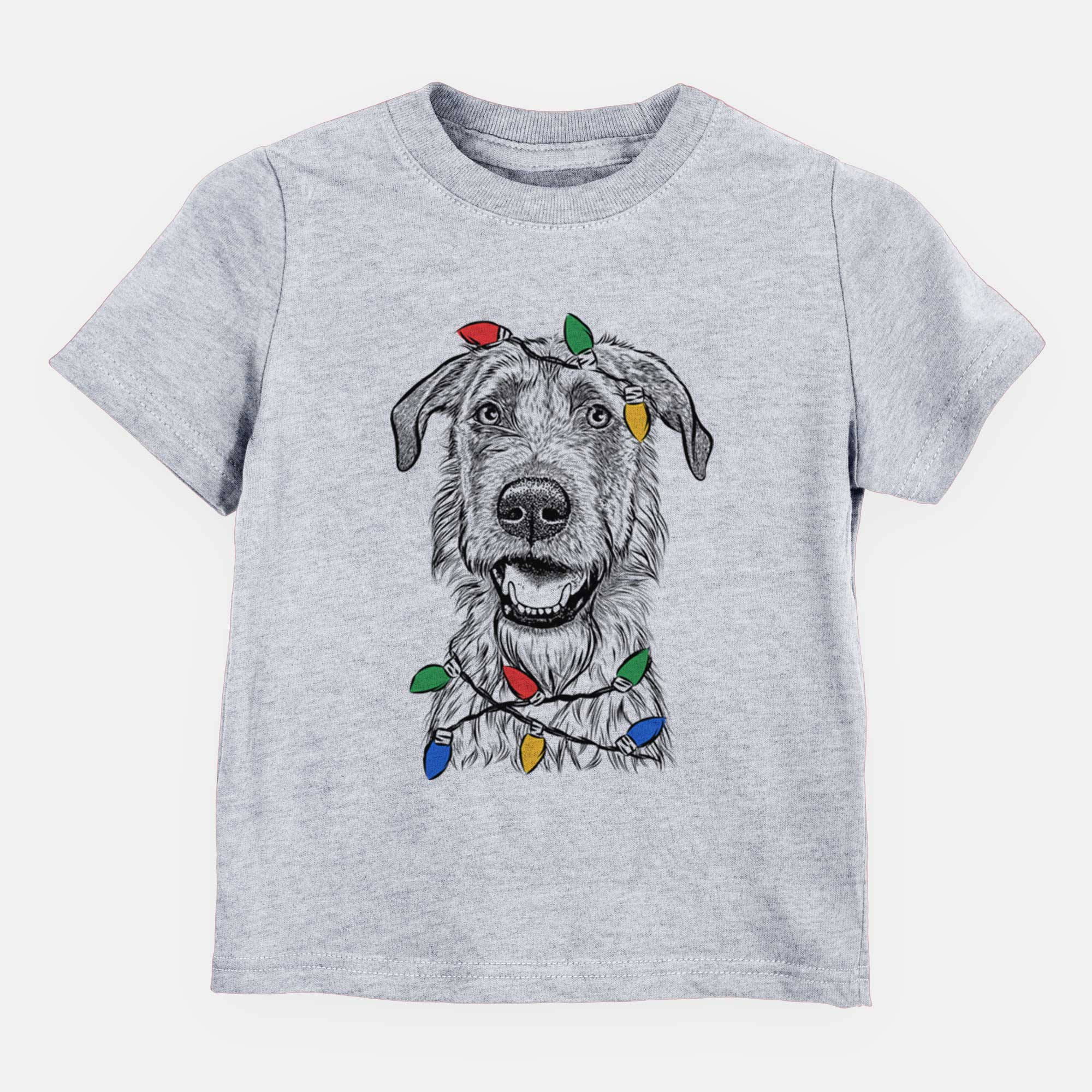 Christmas Lights Griffin the Irish Wolfhound - Kids/Youth/Toddler Shirt