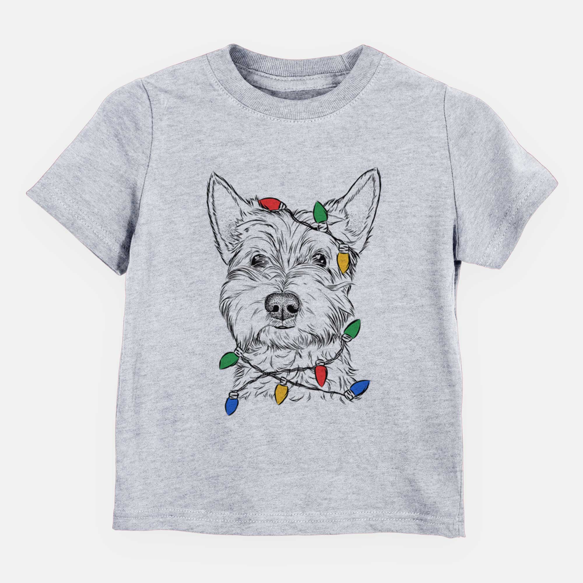 Christmas Lights Grizel the West Highland Terrier - Kids/Youth/Toddler Shirt