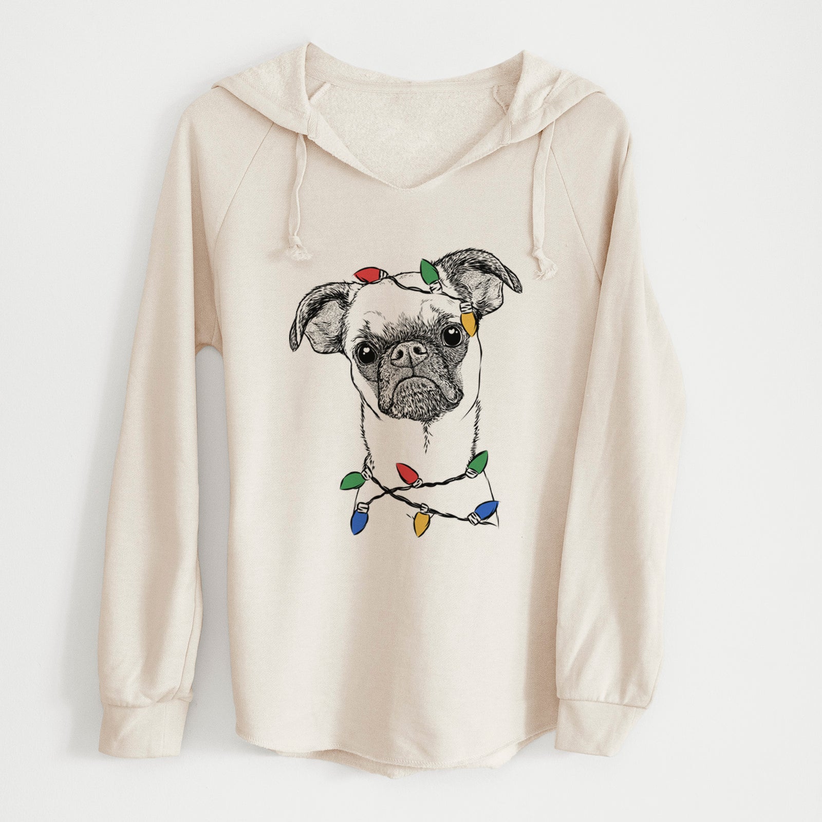 Christmas Lights Groot the Brussels Griffon - Cali Wave Hooded Sweatshirt