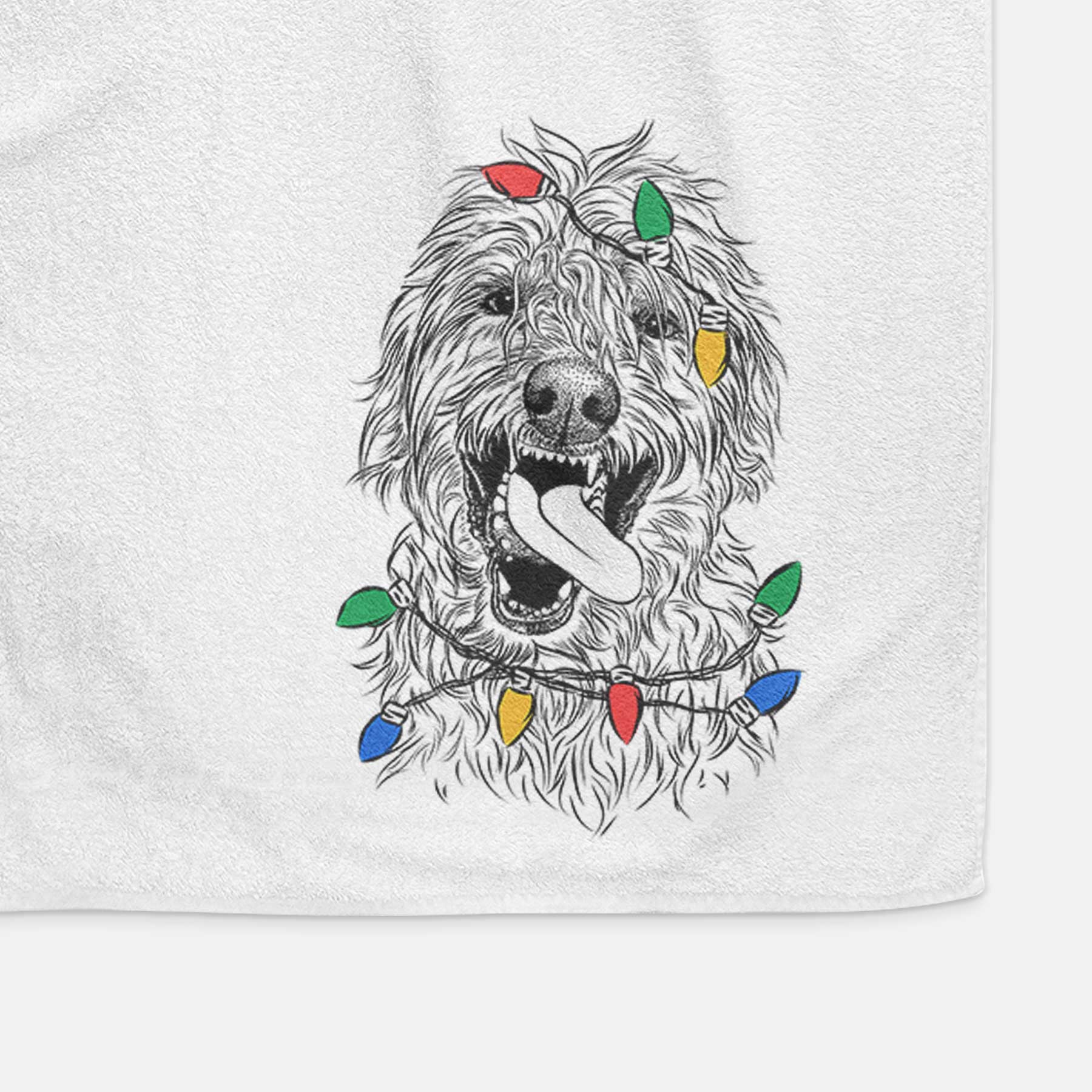 Groot the Irish Wolfhound Decorative Hand Towel