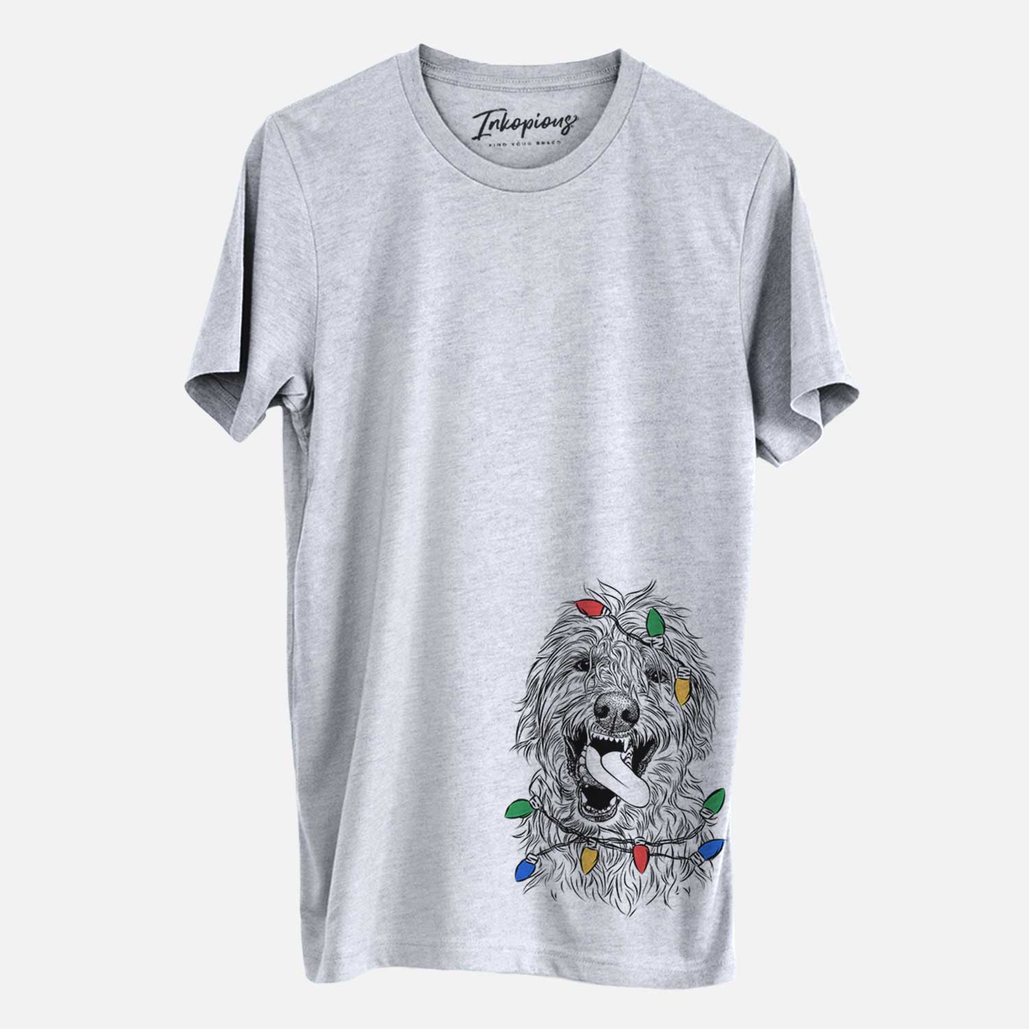 Christmas Lights Groot the Irish Wolfhound - Unisex Crewneck