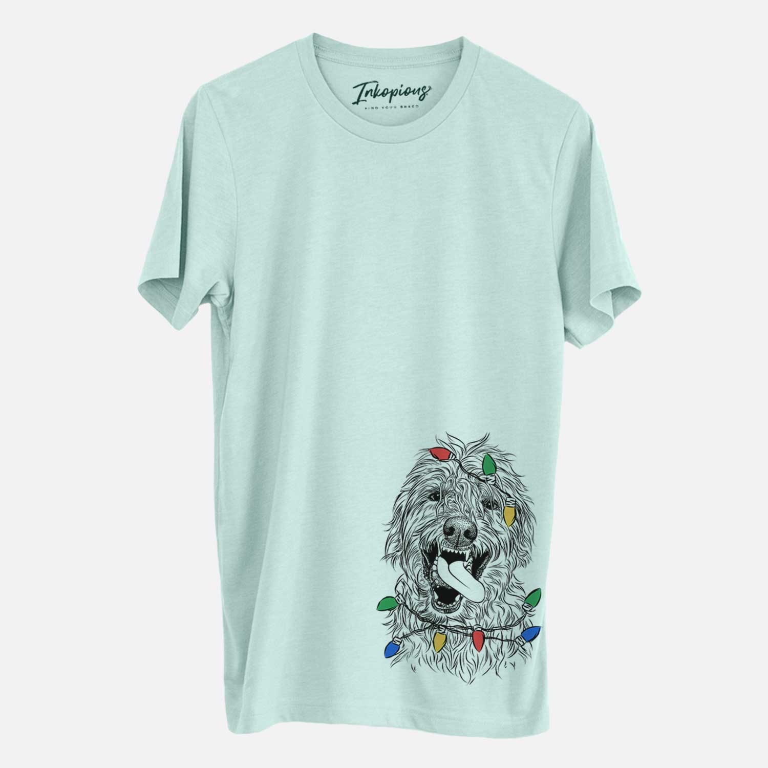 Christmas Lights Groot the Irish Wolfhound - Unisex Crewneck