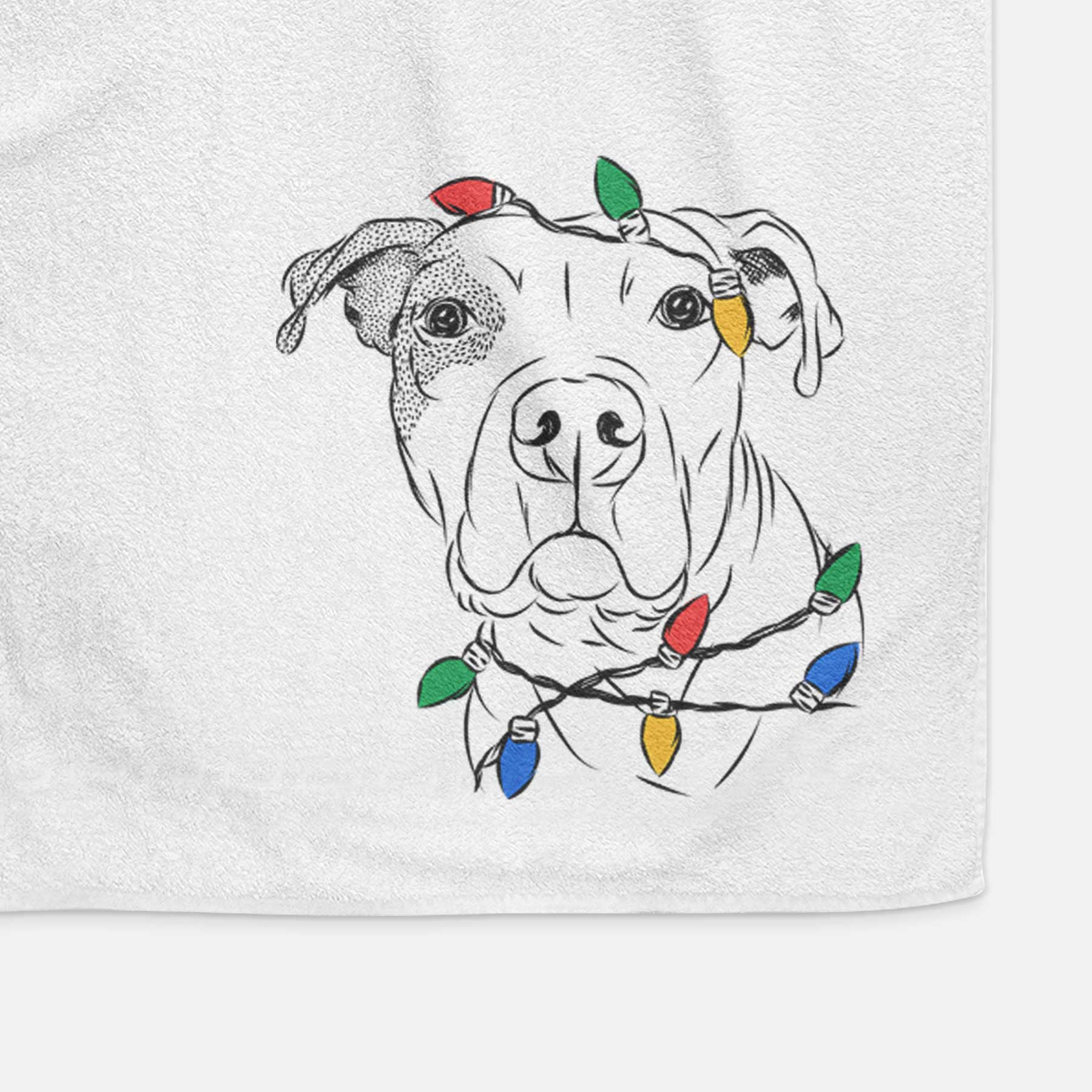 Gummy the Pitbull Decorative Hand Towel