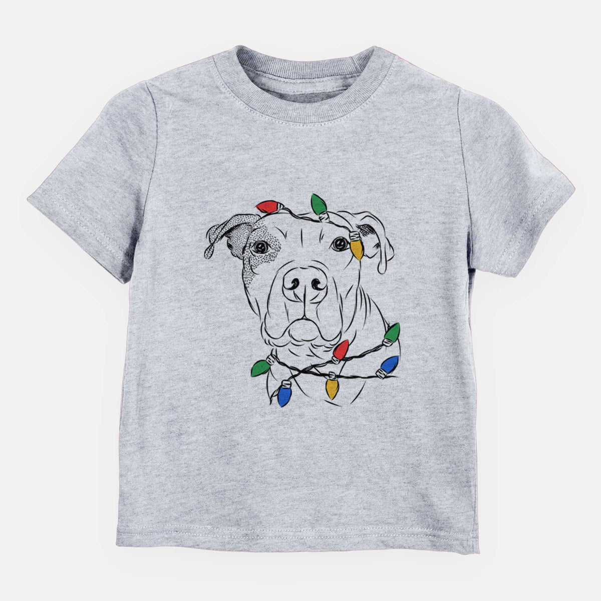 Christmas Lights Gummy the Pitbull - Kids/Youth/Toddler Shirt