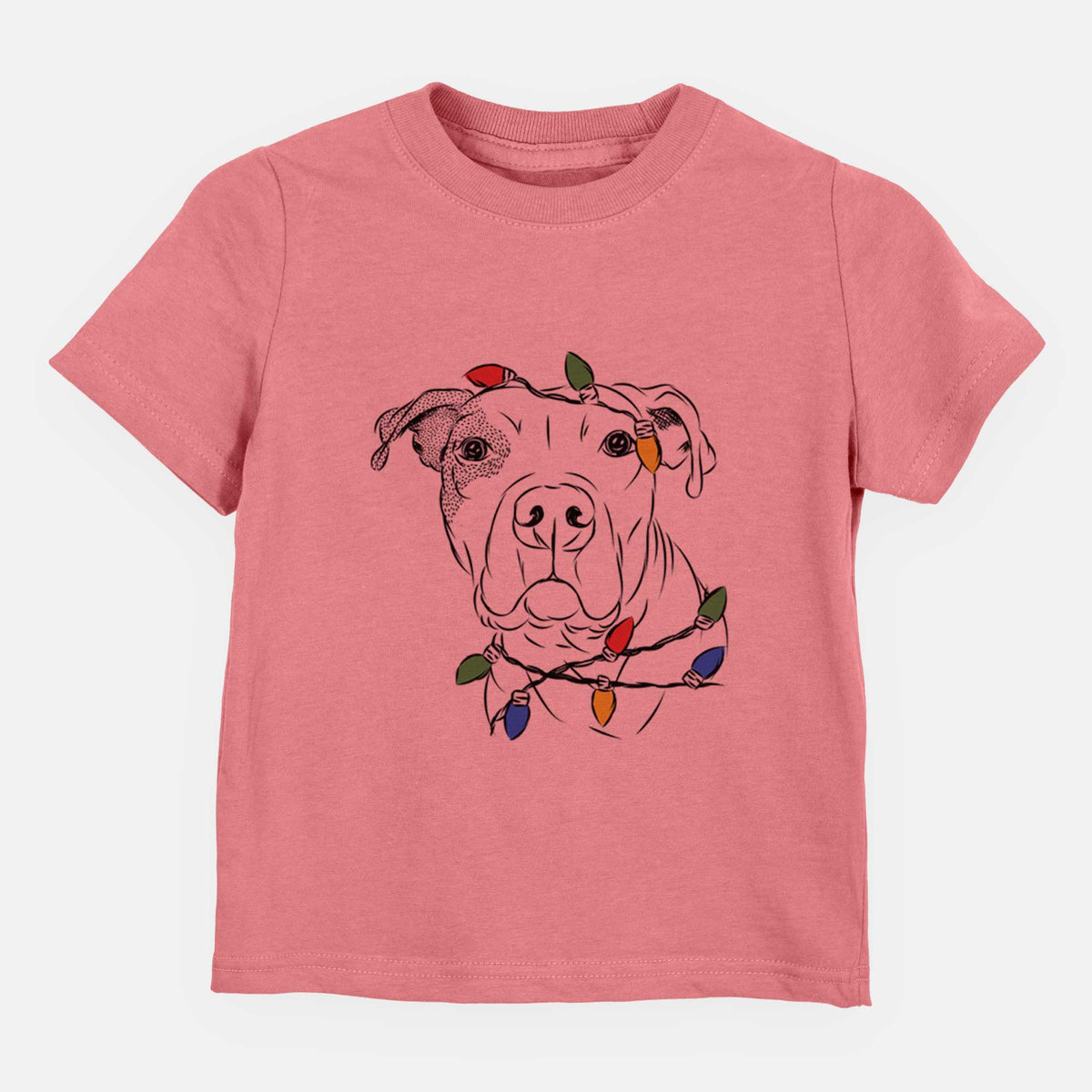 Christmas Lights Gummy the Pitbull - Kids/Youth/Toddler Shirt