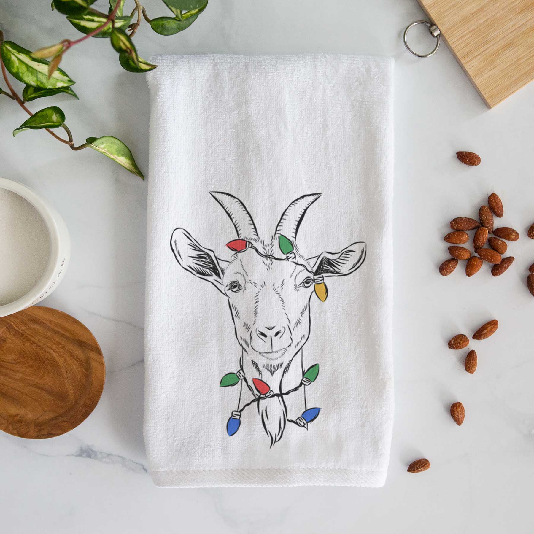 Gunnar the Goat Decorative Hand Towel