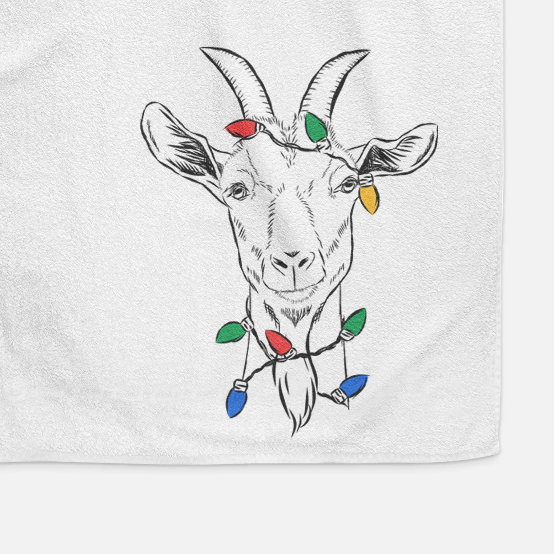 Gunnar the Goat Decorative Hand Towel