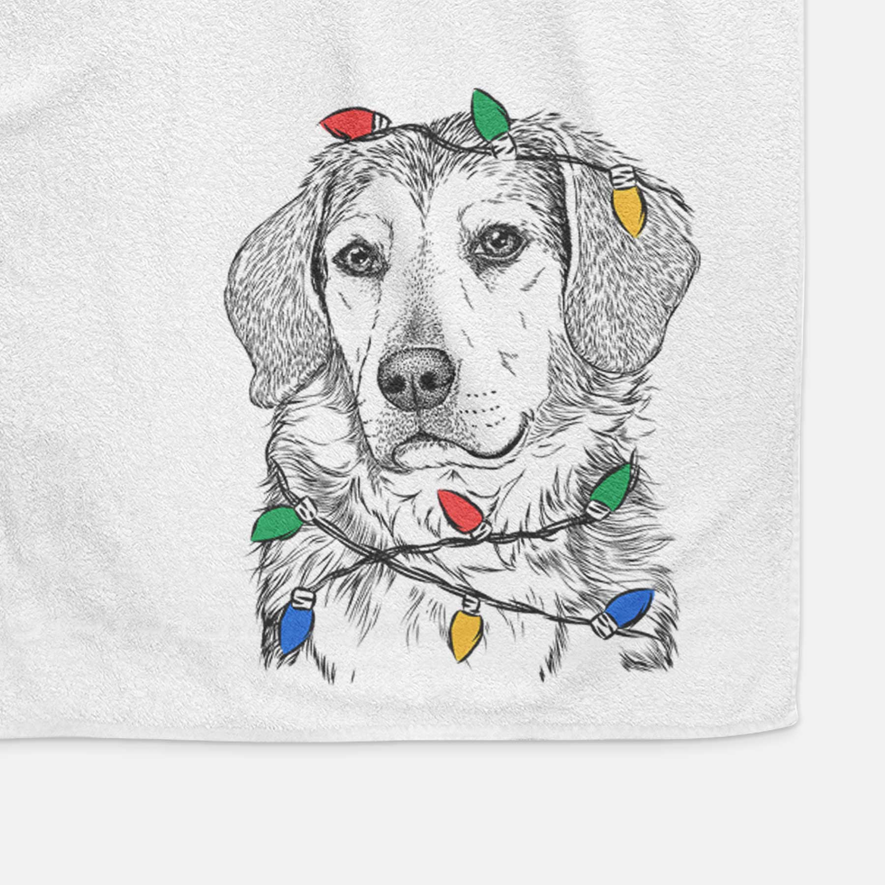 Gunner the Beagle Mix Decorative Hand Towel