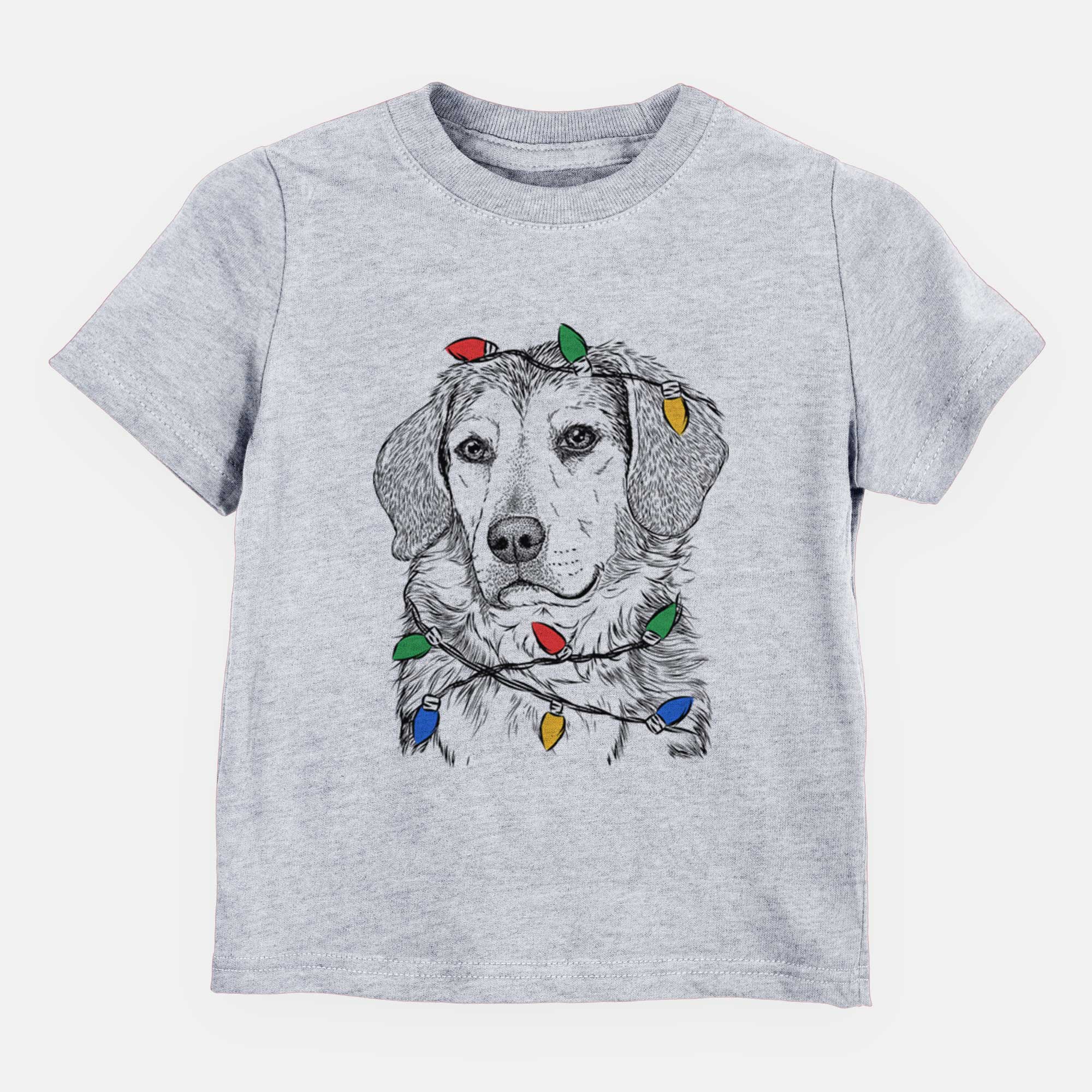 Christmas Lights Gunner the Beagle Mix - Kids/Youth/Toddler Shirt