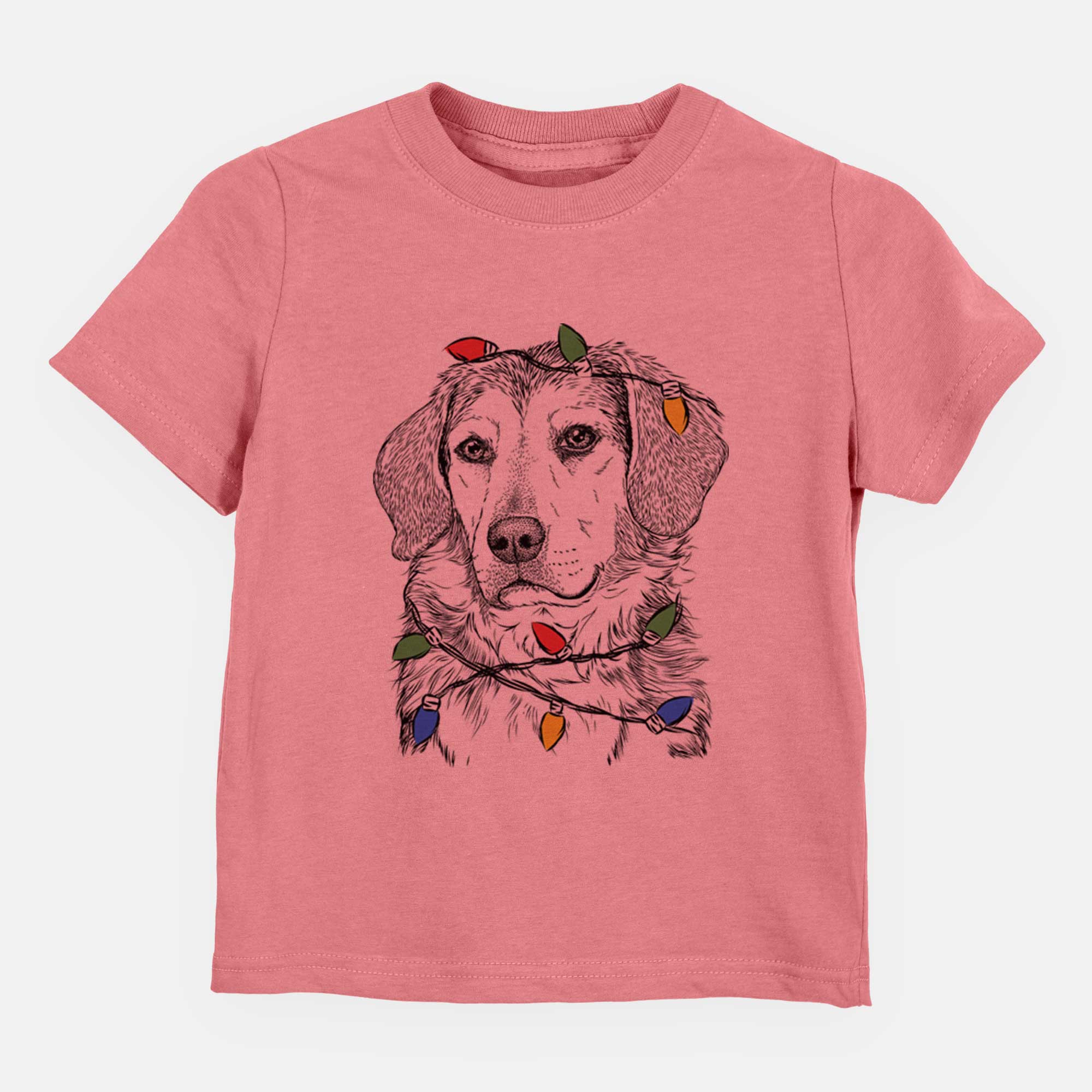 Christmas Lights Gunner the Beagle Mix - Kids/Youth/Toddler Shirt