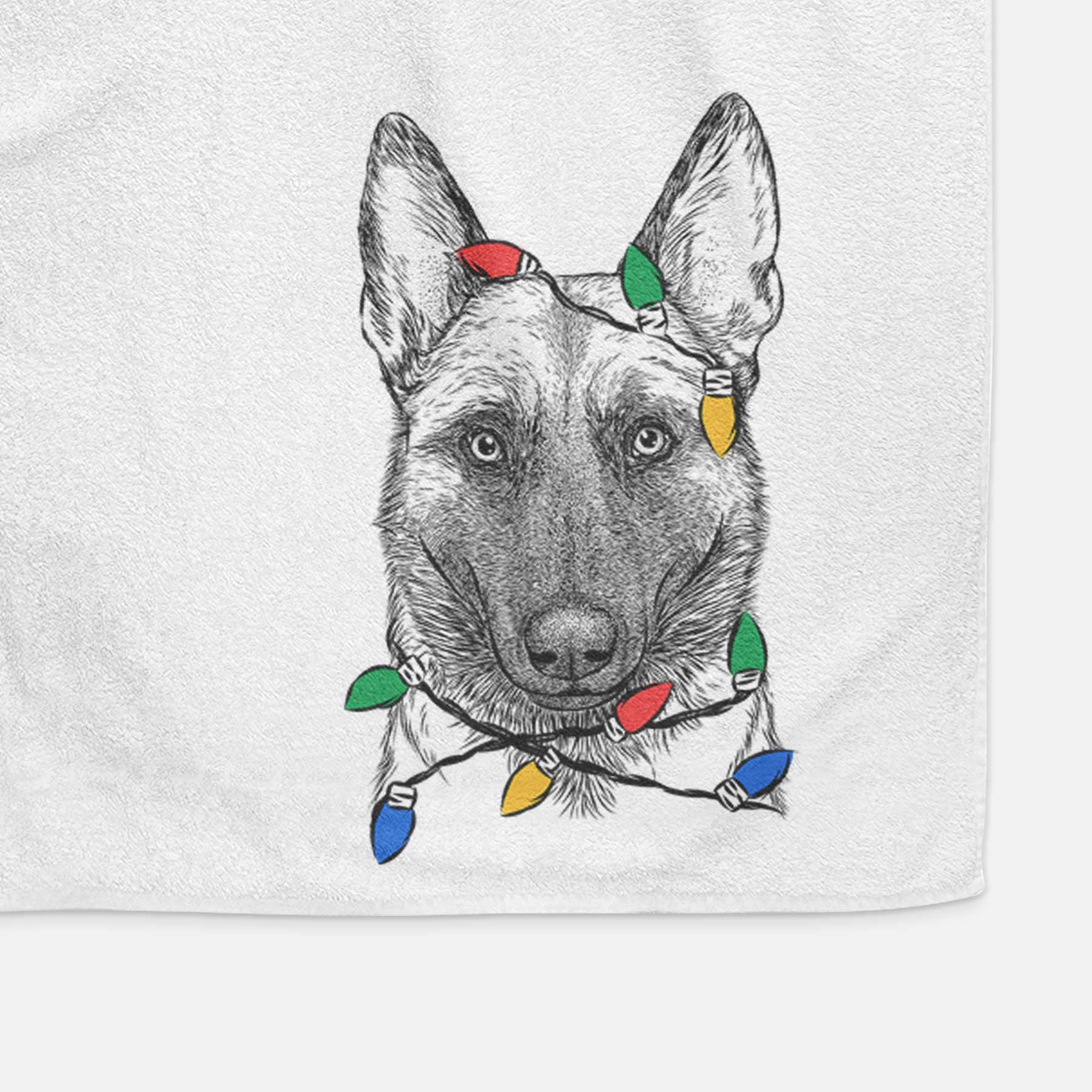 Gunther the Belgian Malinois Decorative Hand Towel