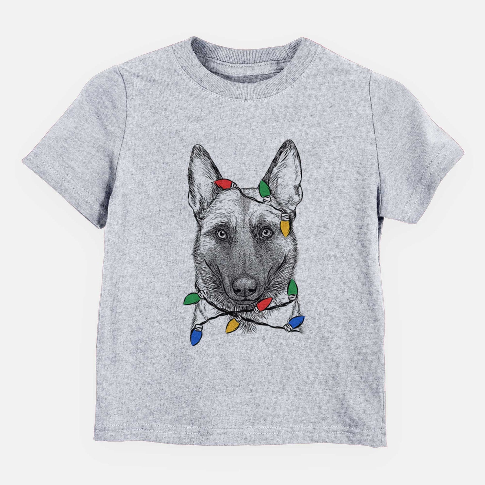 Christmas Lights Gunther the Belgian Malinois - Kids/Youth/Toddler Shirt