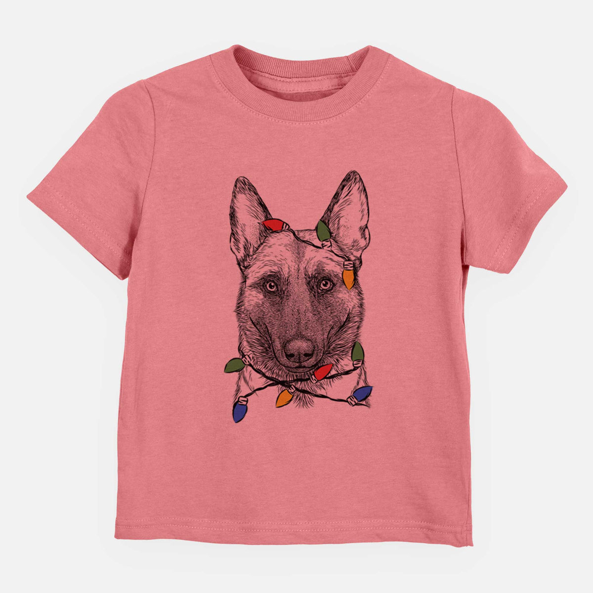 Christmas Lights Gunther the Belgian Malinois - Kids/Youth/Toddler Shirt