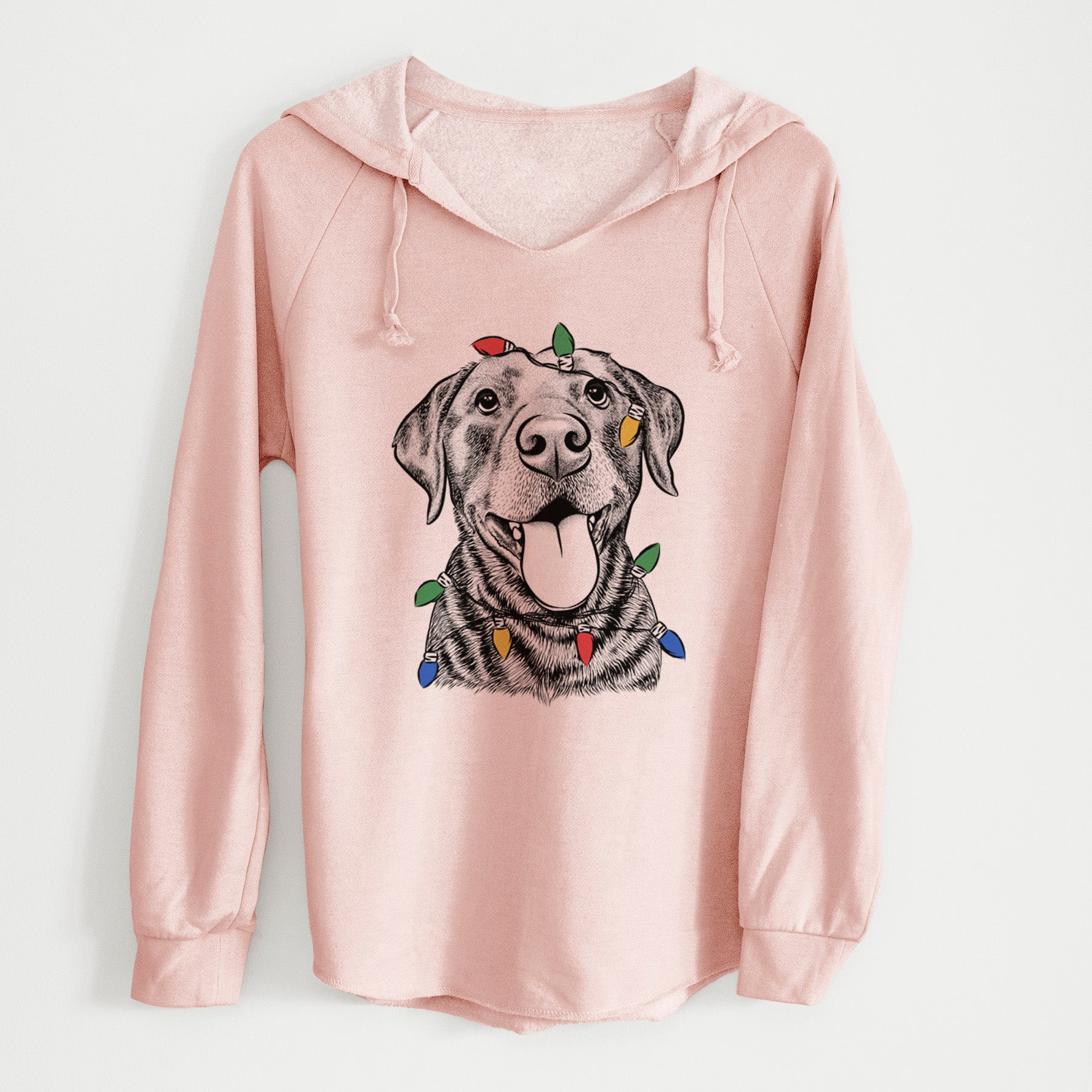 Christmas Lights Gwen the Labrador Retriever - Cali Wave Hooded Sweatshirt