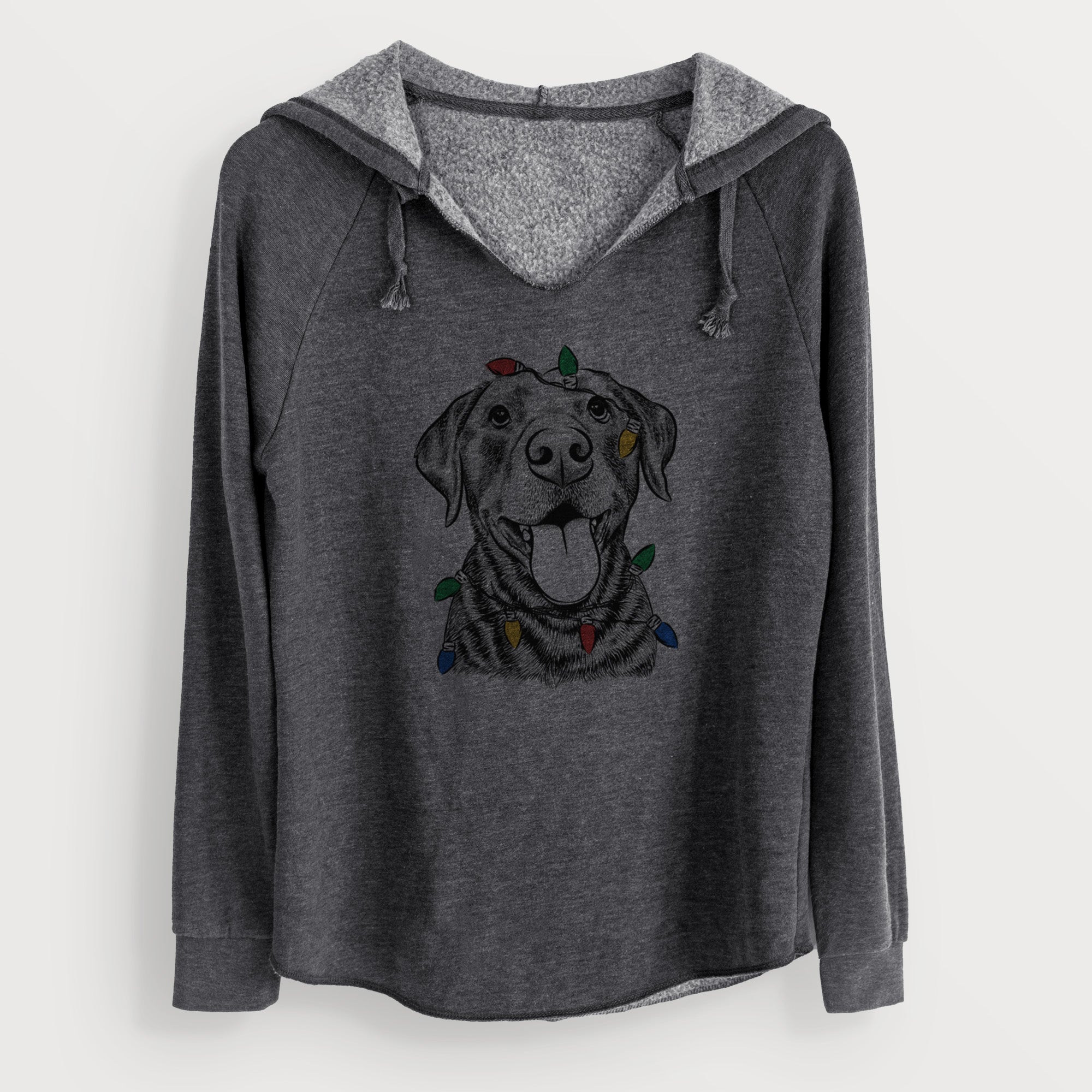 Christmas Lights Gwen the Labrador Retriever - Cali Wave Hooded Sweatshirt