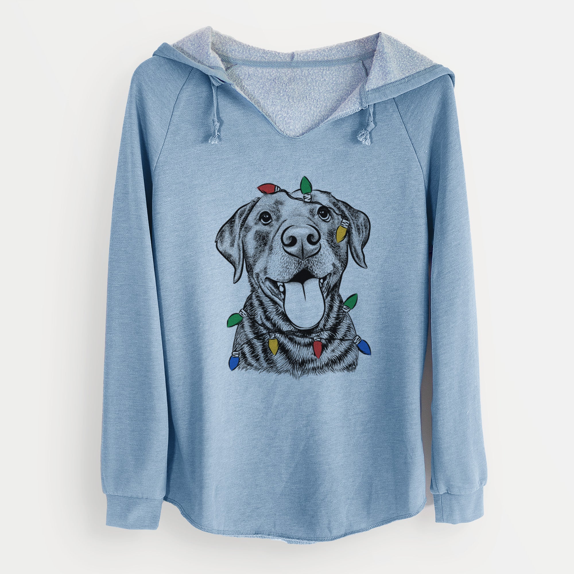 Christmas Lights Gwen the Labrador Retriever - Cali Wave Hooded Sweatshirt