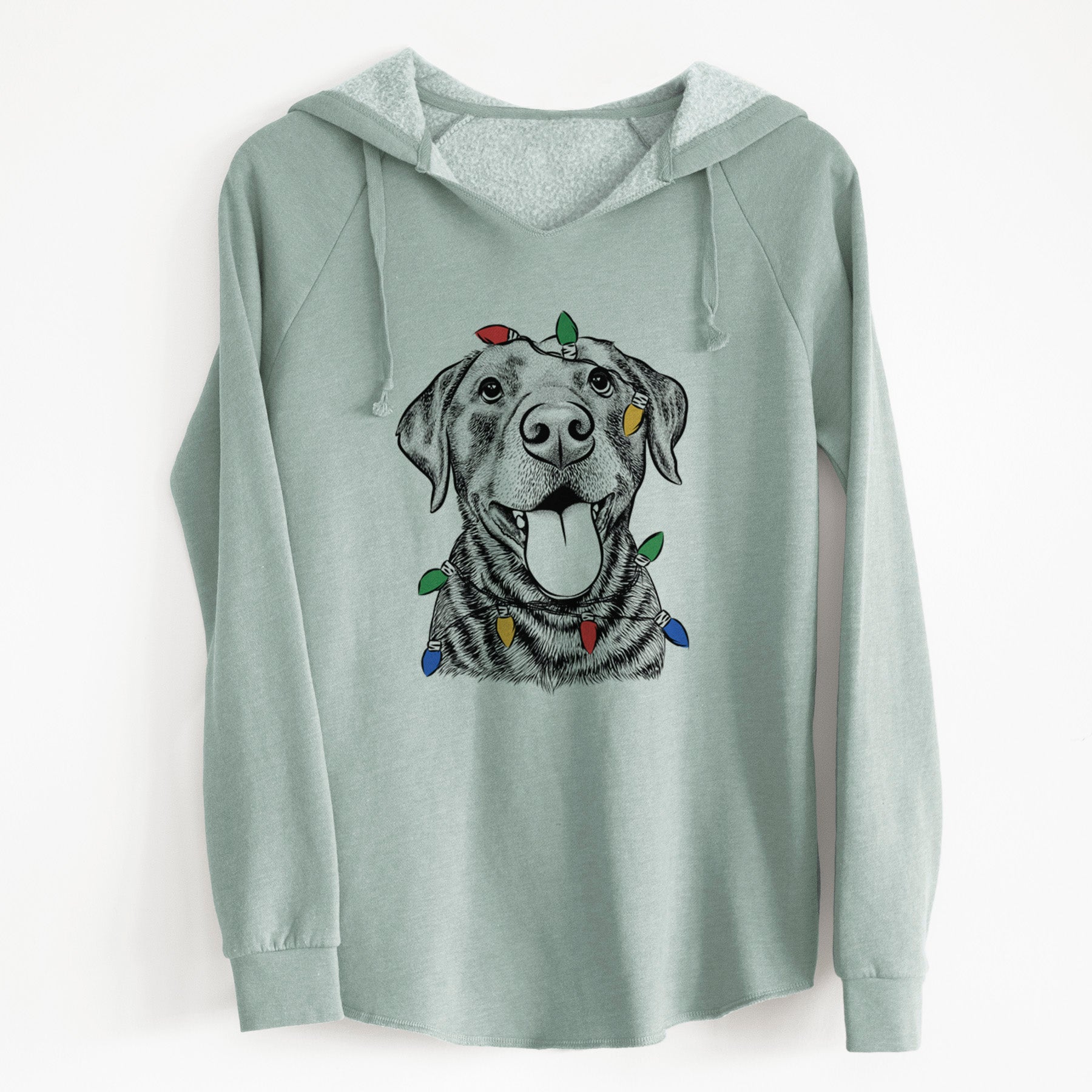 Christmas Lights Gwen the Labrador Retriever - Cali Wave Hooded Sweatshirt