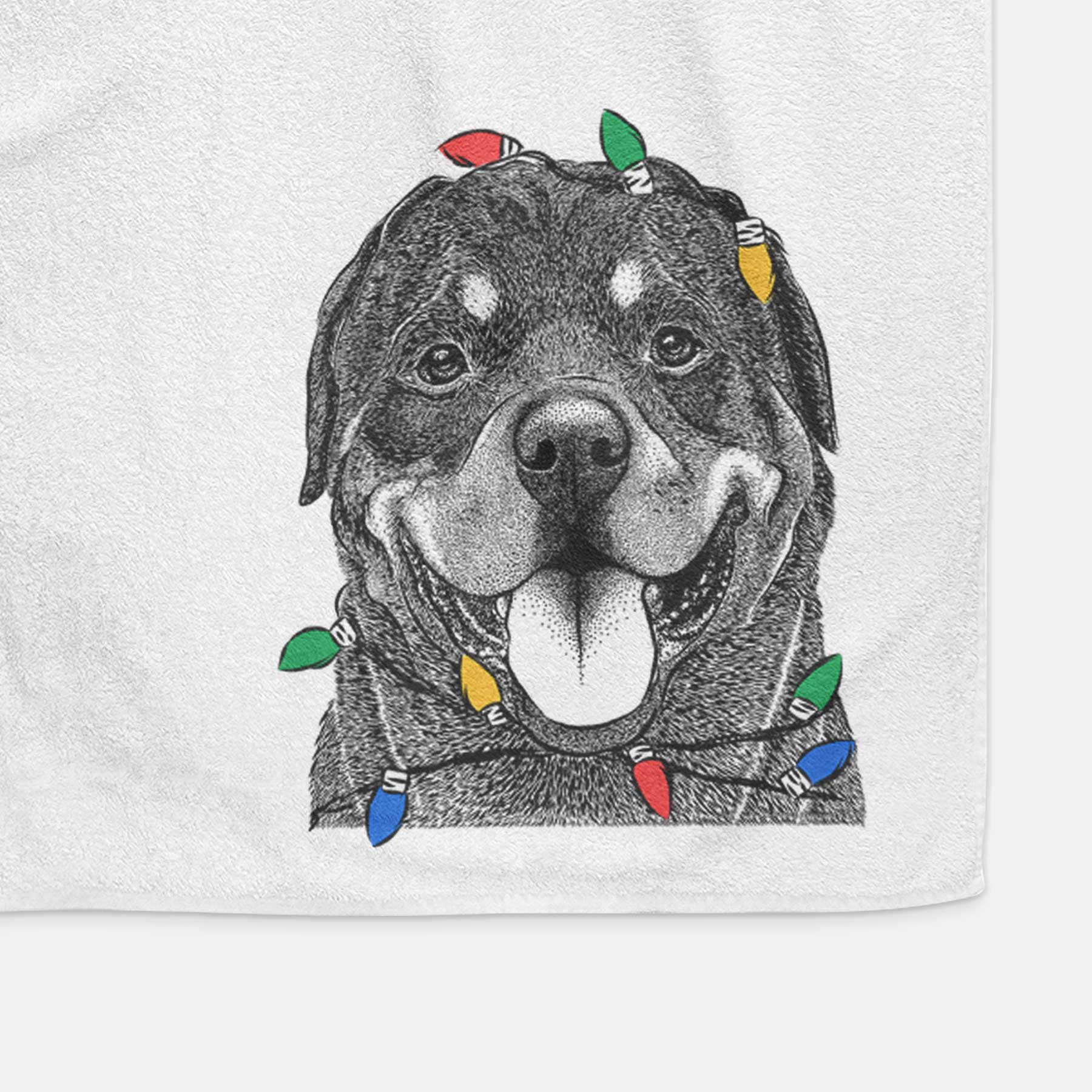 Hagan the Rottweiler Decorative Hand Towel