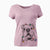 Christmas Lights Hank the English Bulldog - Women's V-neck Shirt