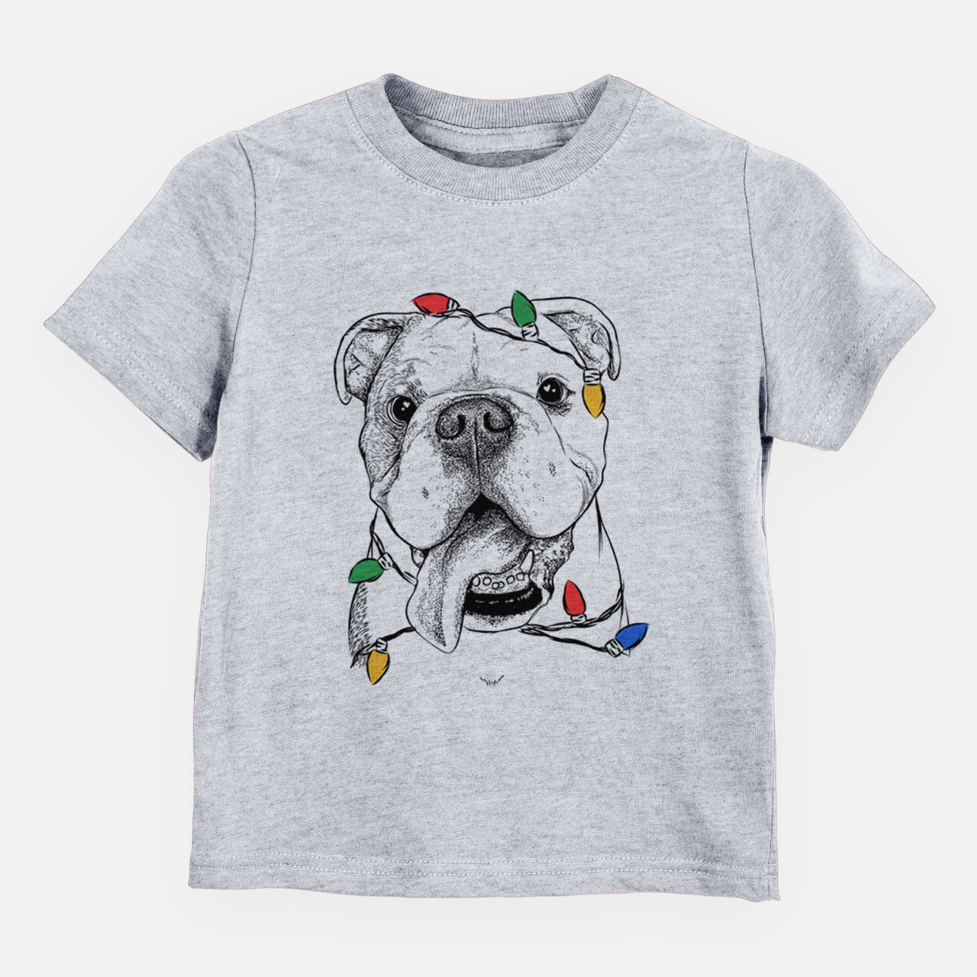 Christmas Lights Hank the English Bulldog - Kids/Youth/Toddler Shirt