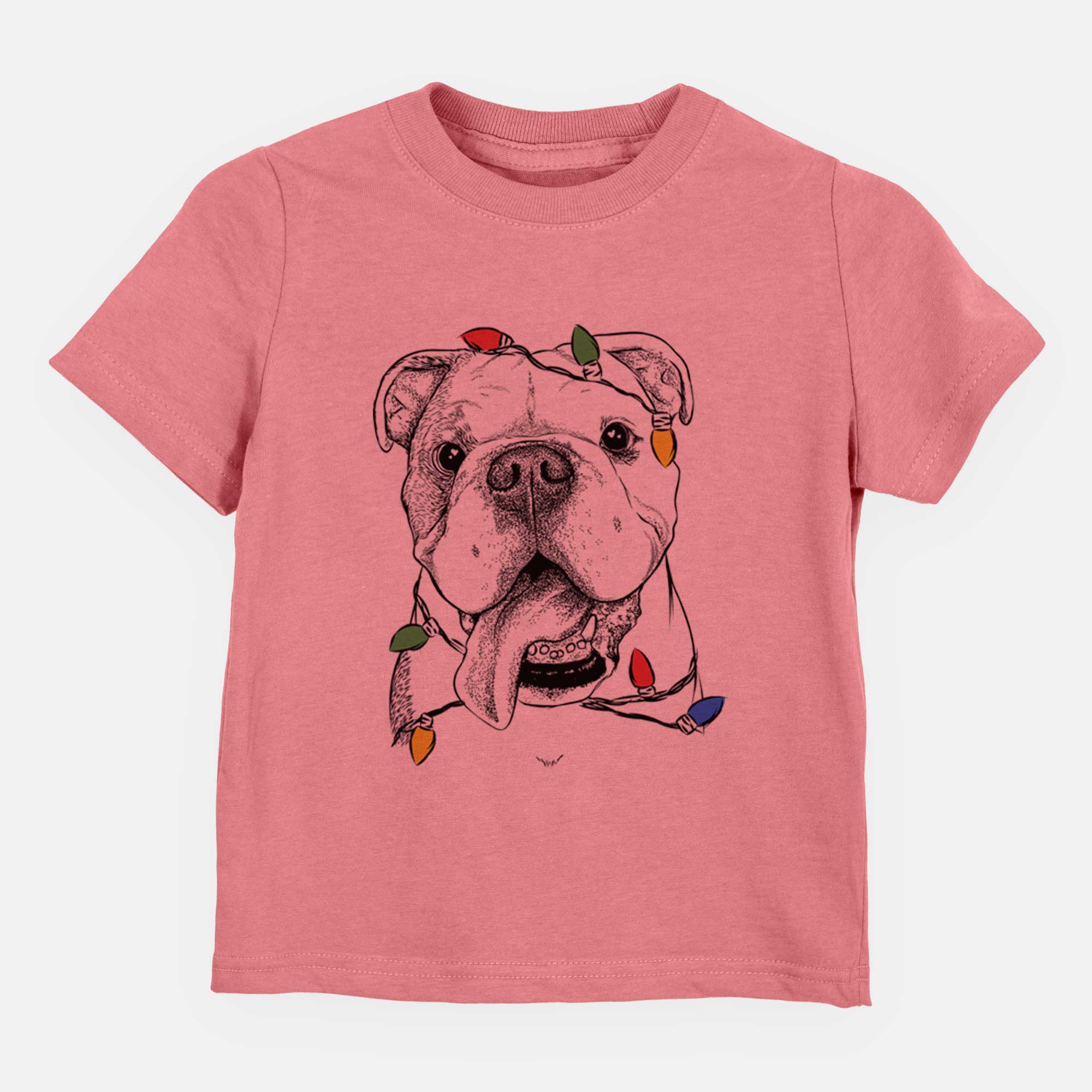 Christmas Lights Hank the English Bulldog - Kids/Youth/Toddler Shirt