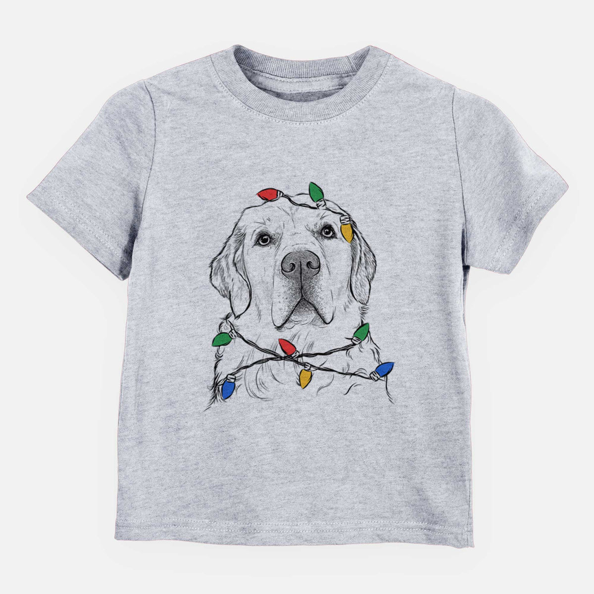 Christmas Lights Hank the Irish Cream Golden Retriever - Kids/Youth/Toddler Shirt