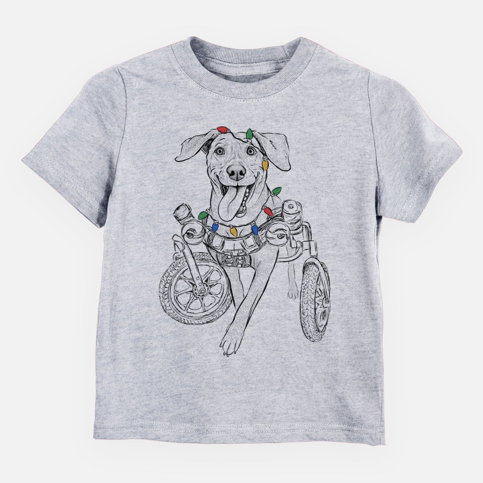 Christmas Lights Hannah the Pitbull Mix - Kids/Youth/Toddler Shirt