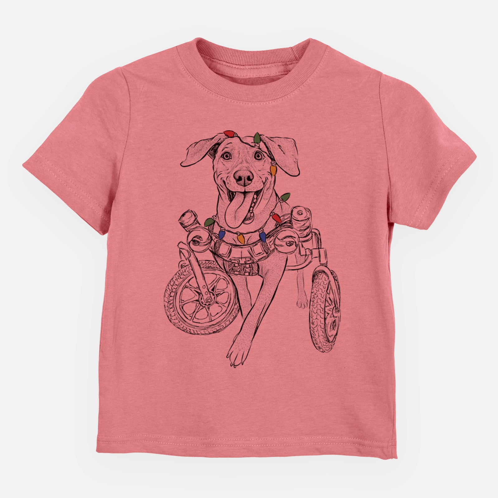 Christmas Lights Hannah the Pitbull Mix - Kids/Youth/Toddler Shirt