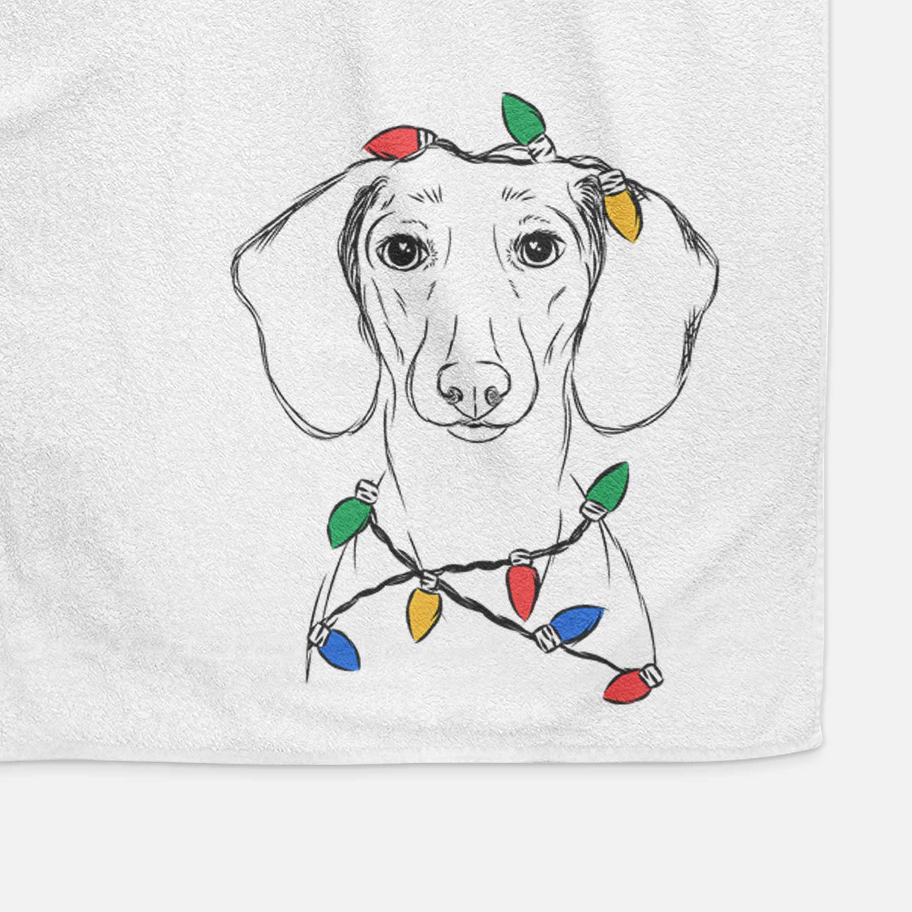 Hans the Dachshund Decorative Hand Towel