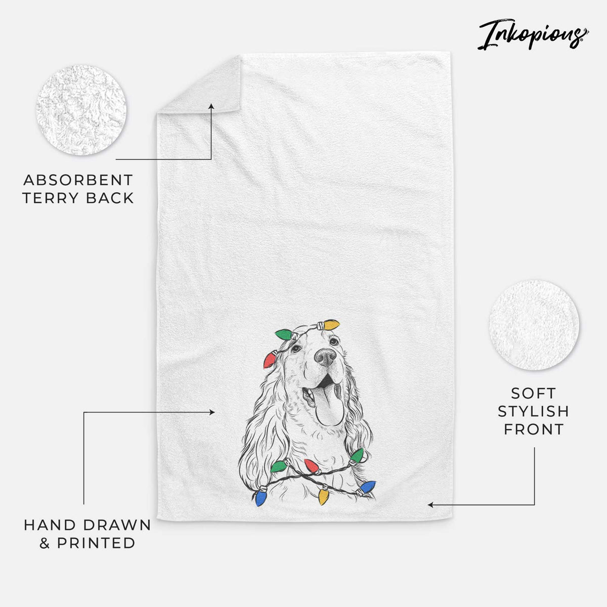 Happy Henry the English Cocker Spaniel Decorative Hand Towel