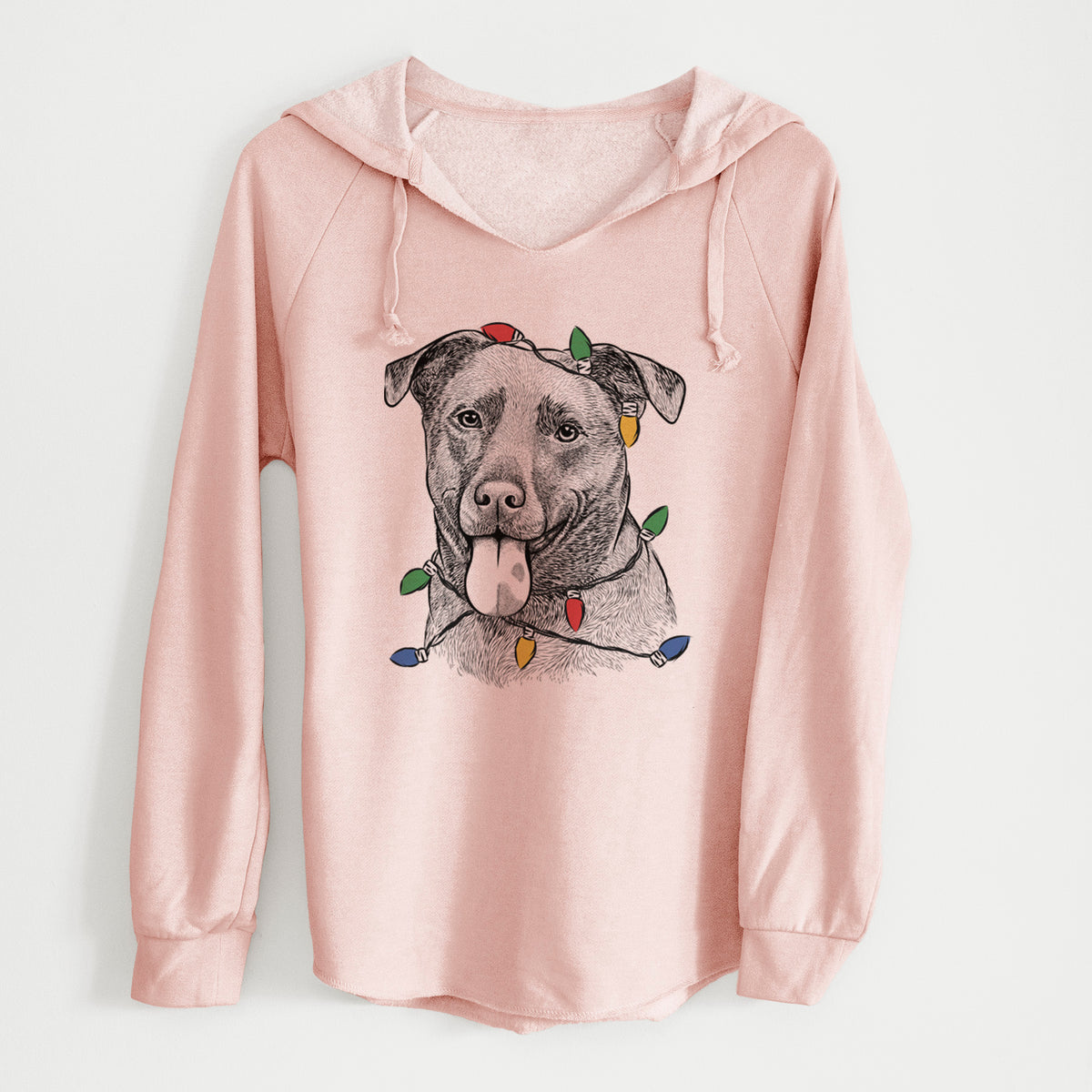 Christmas Lights Harbor the Mixed Breed - Cali Wave Hooded Sweatshirt