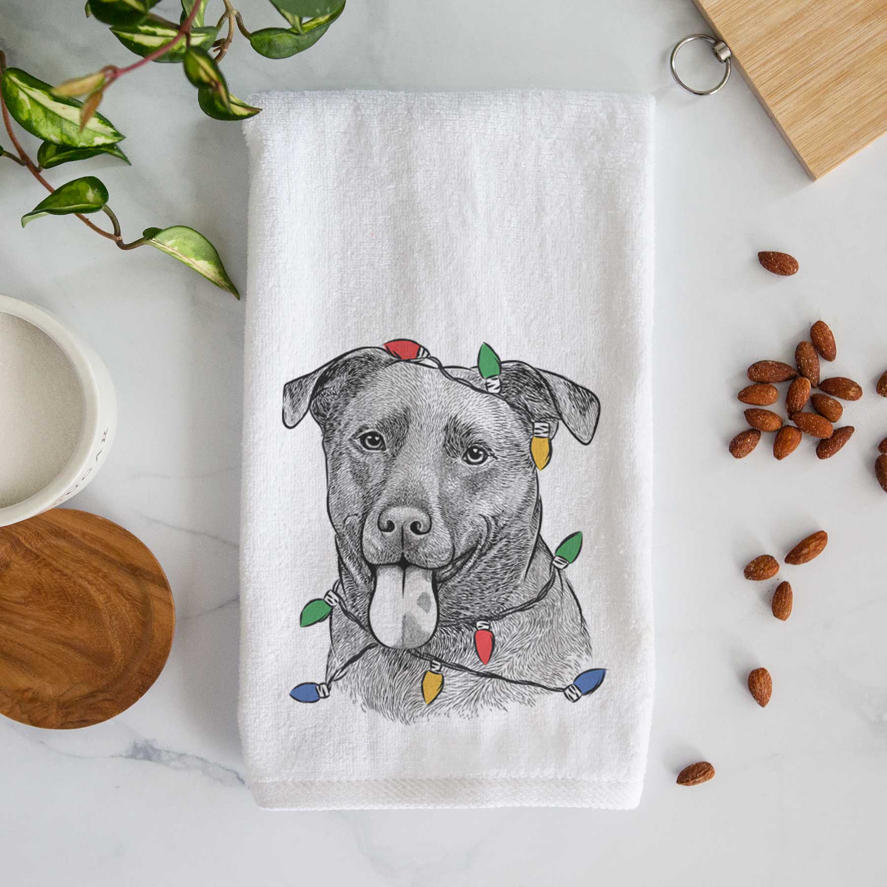 Harbor the Mixed Breed Decorative Hand Towel