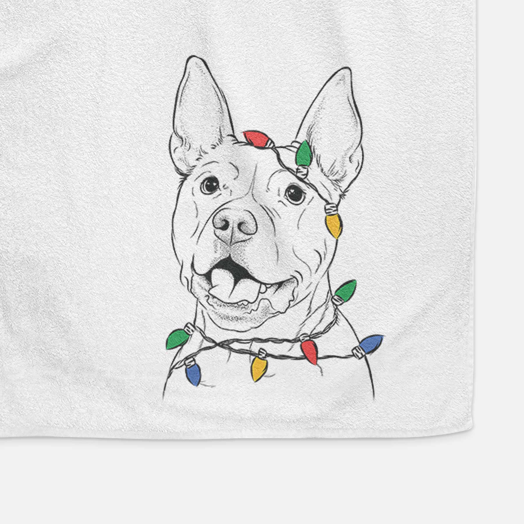 Harley the Pitbull Decorative Hand Towel