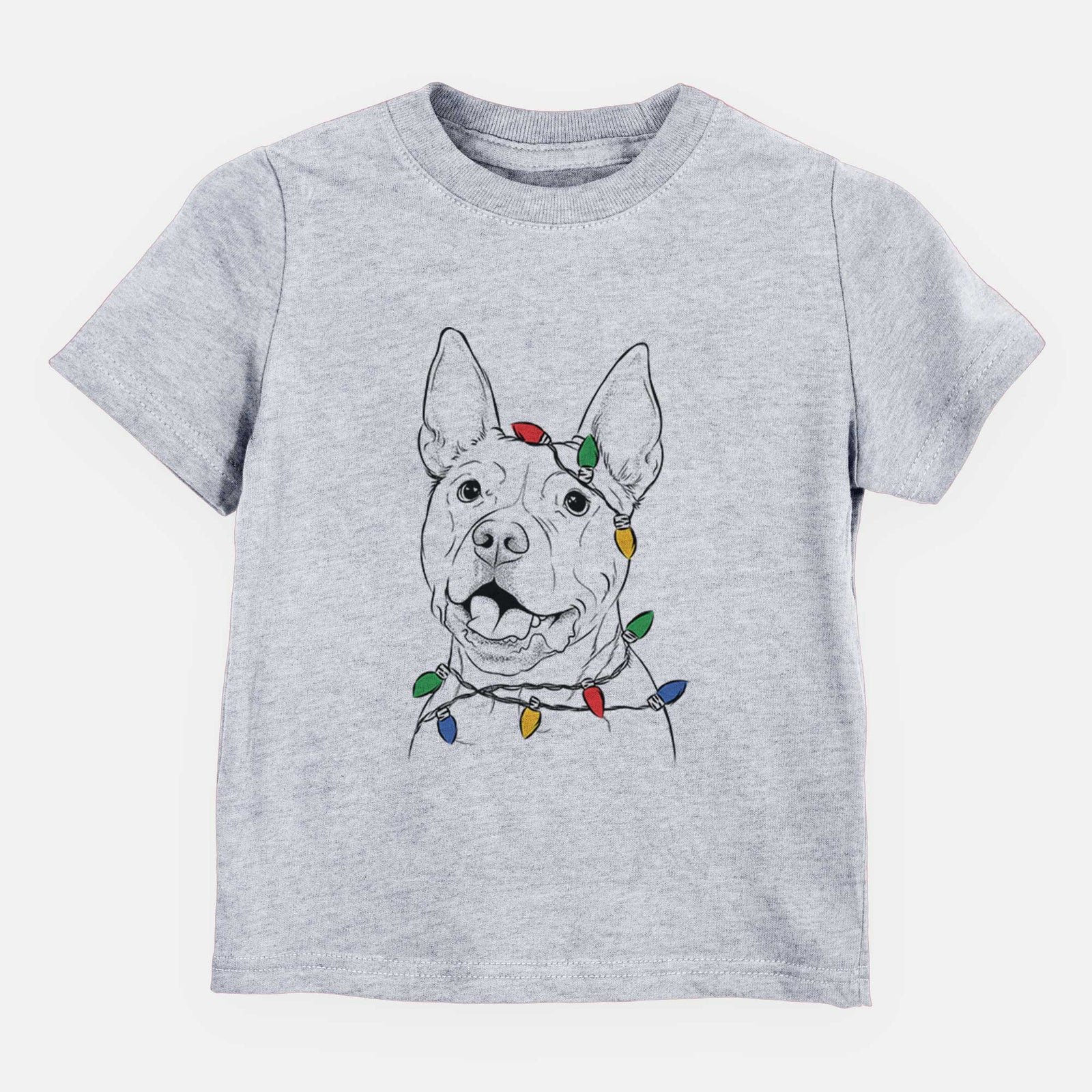 Christmas Lights Harley the Pitbull - Kids/Youth/Toddler Shirt