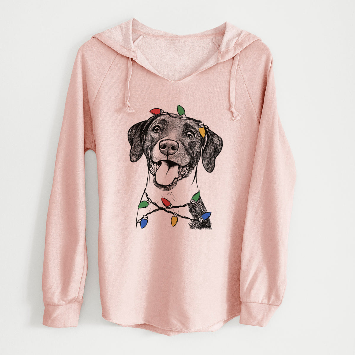 Christmas Lights Harper the Mixed Breed - Cali Wave Hooded Sweatshirt