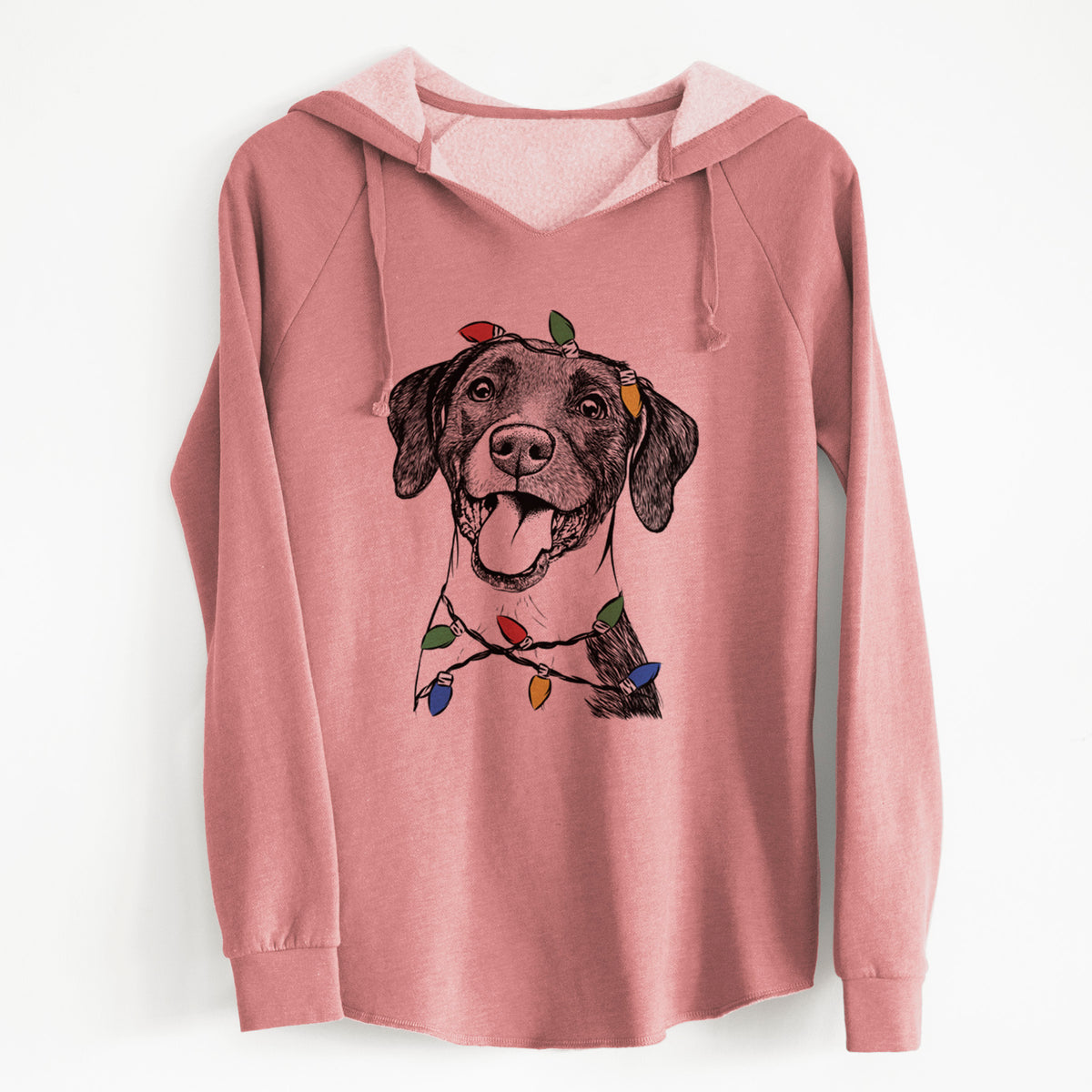 Christmas Lights Harper the Mixed Breed - Cali Wave Hooded Sweatshirt