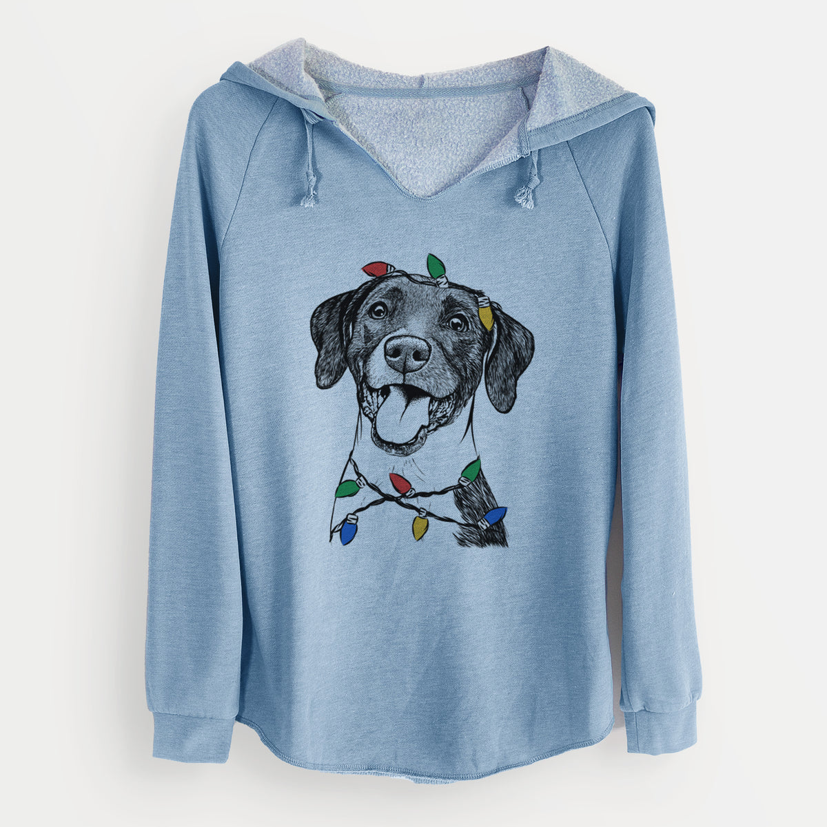 Christmas Lights Harper the Mixed Breed - Cali Wave Hooded Sweatshirt