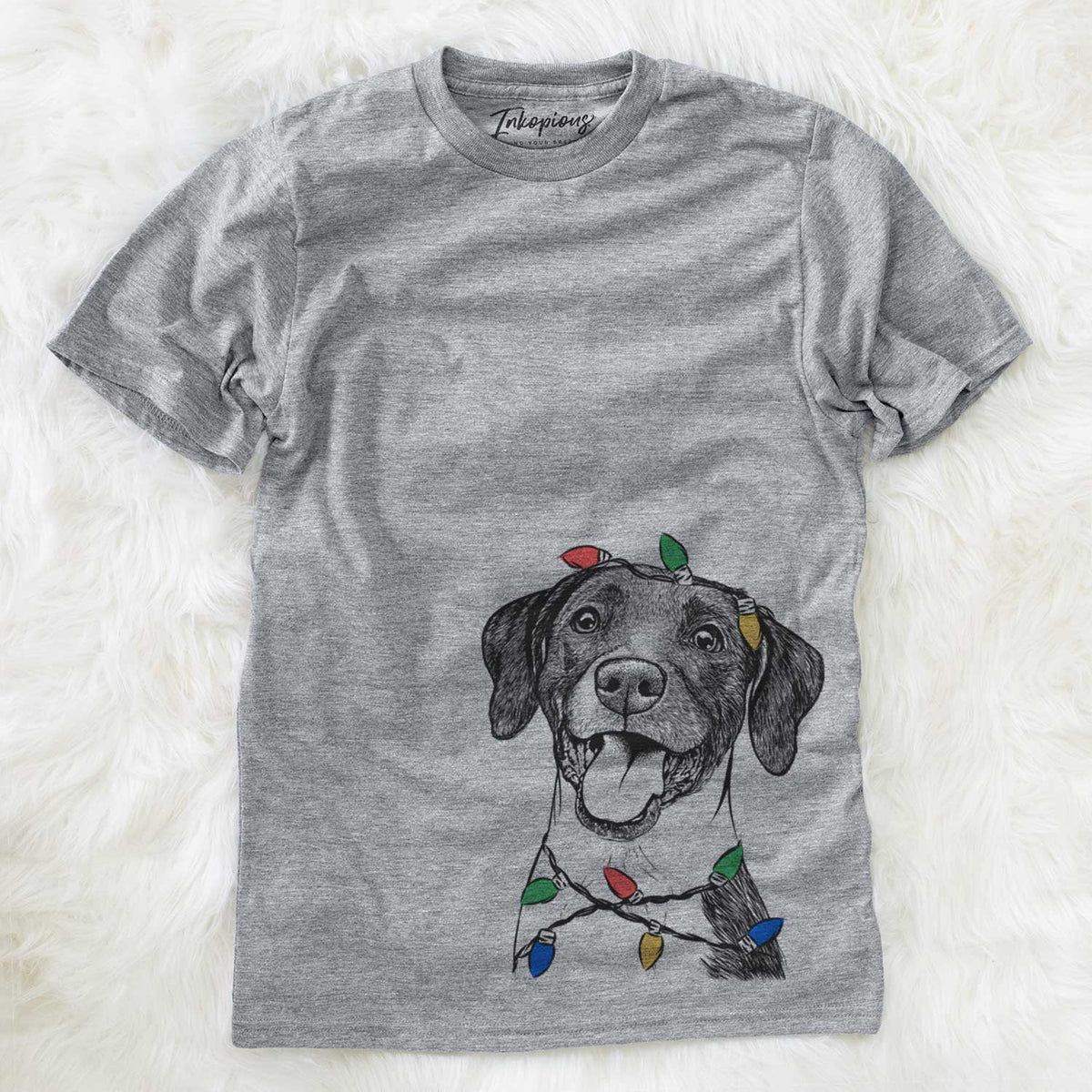 Christmas Lights Harper the Mixed Breed - Unisex Crewneck
