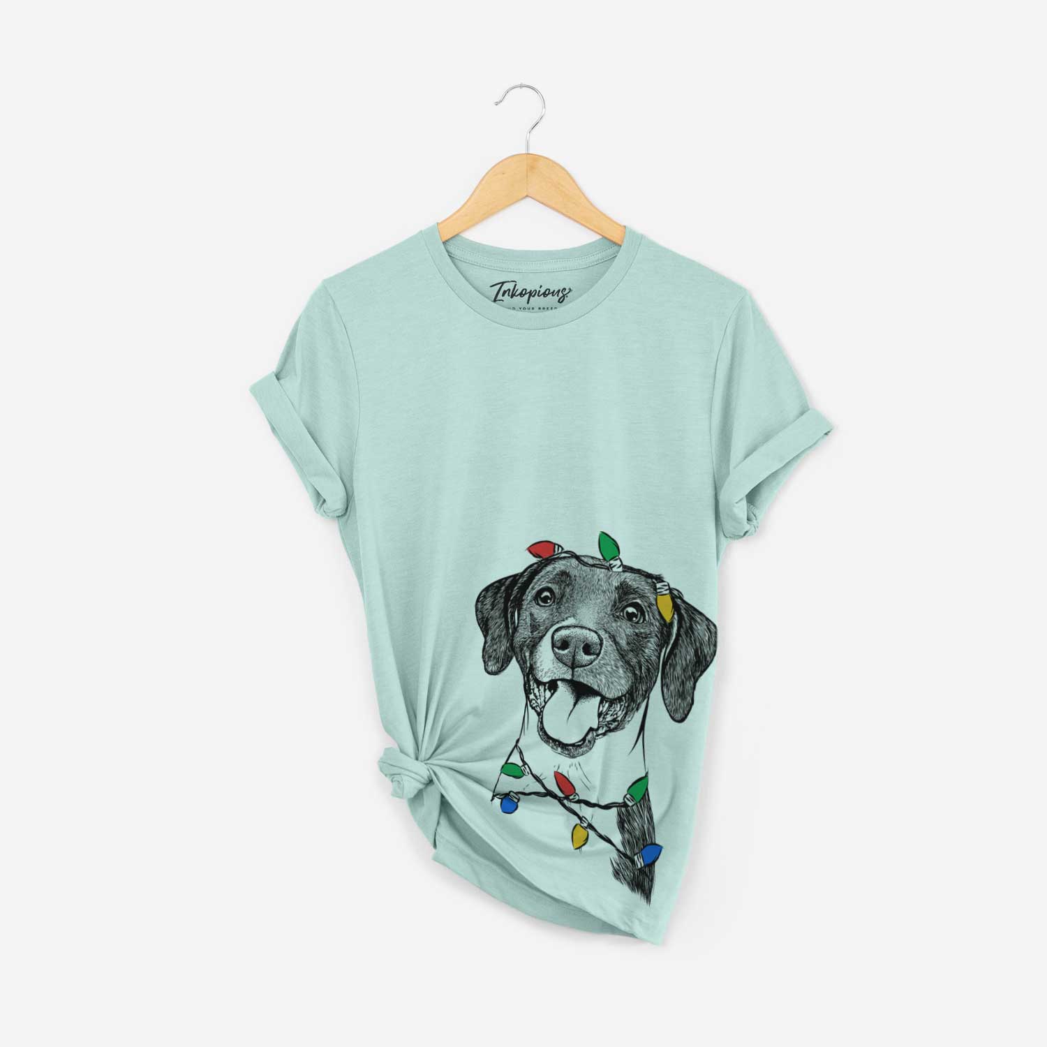 Christmas Lights Harper the Mixed Breed - Unisex Crewneck