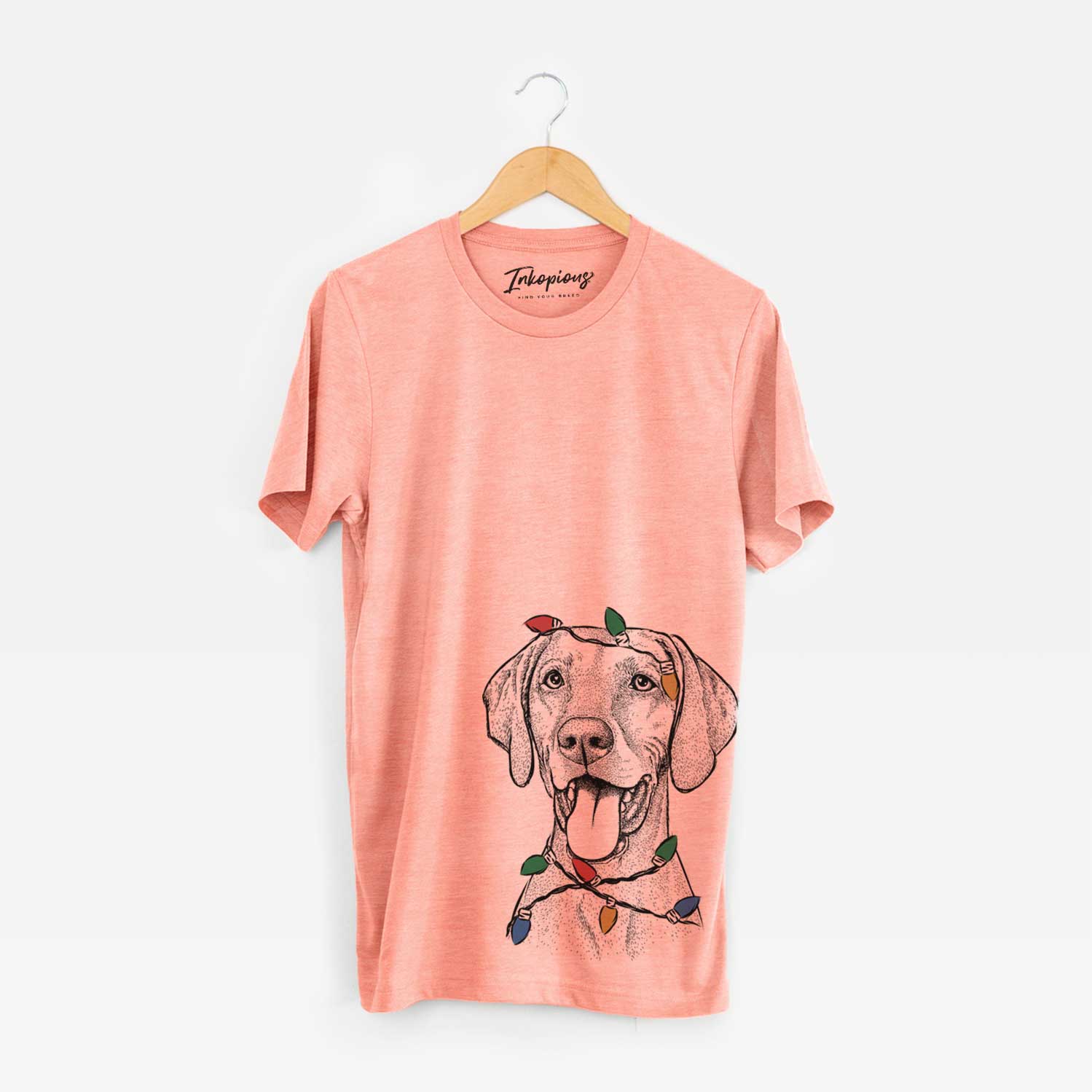 Christmas Lights Harper the Vizsla - Unisex Crewneck