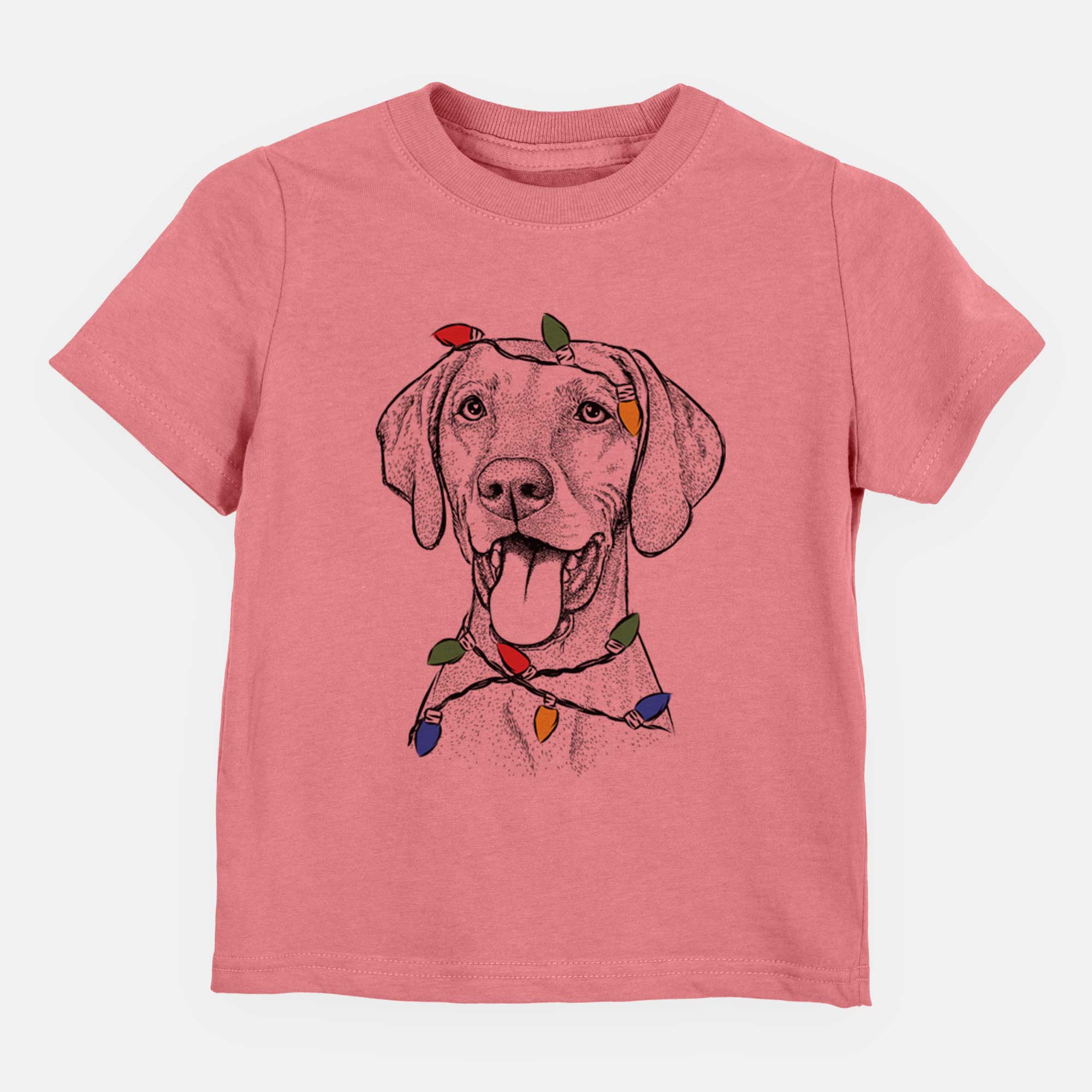 Christmas Lights Harper the Vizsla - Kids/Youth/Toddler Shirt