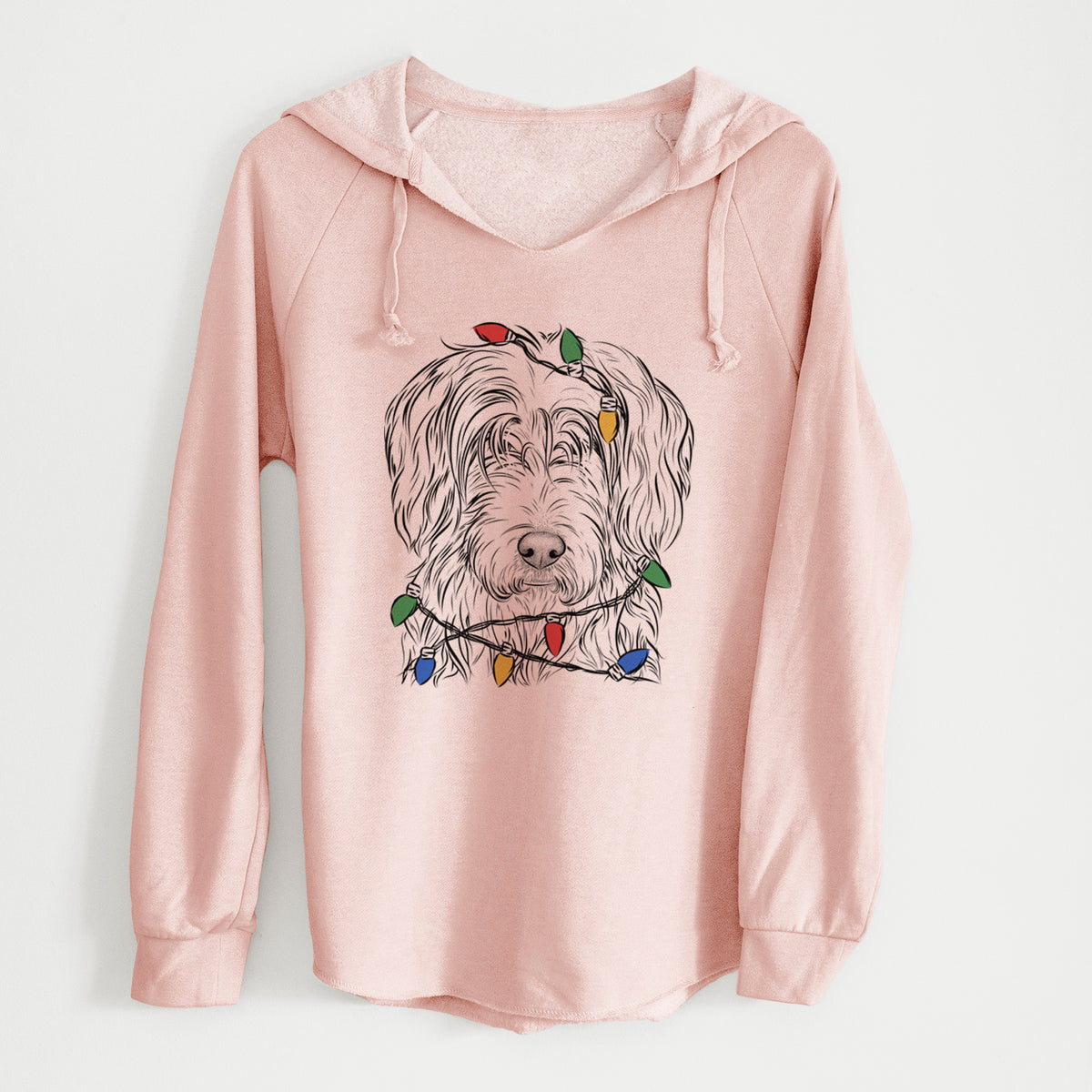 Christmas Lights Harry the Mixed Breed - Cali Wave Hooded Sweatshirt