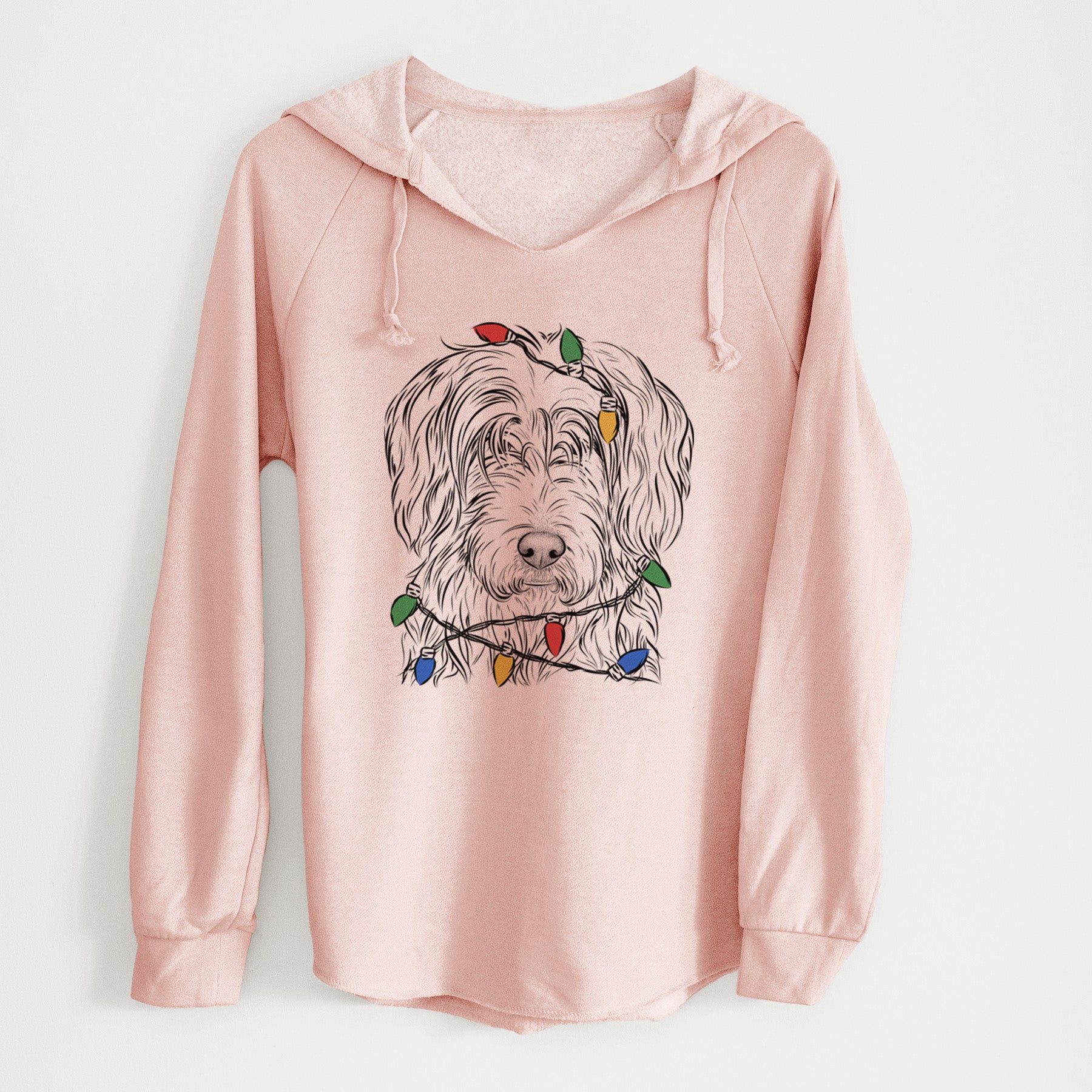 Christmas Lights Harry the Mixed Breed - Cali Wave Hooded Sweatshirt