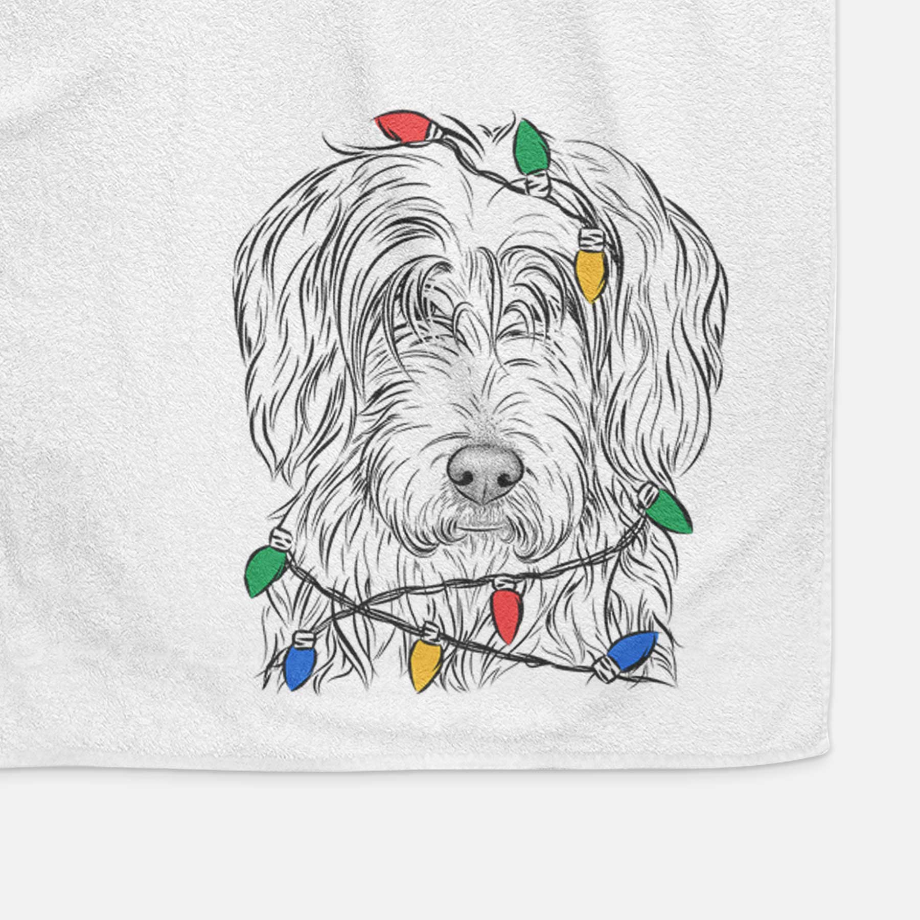 Harry the Mixed Breed Decorative Hand Towel