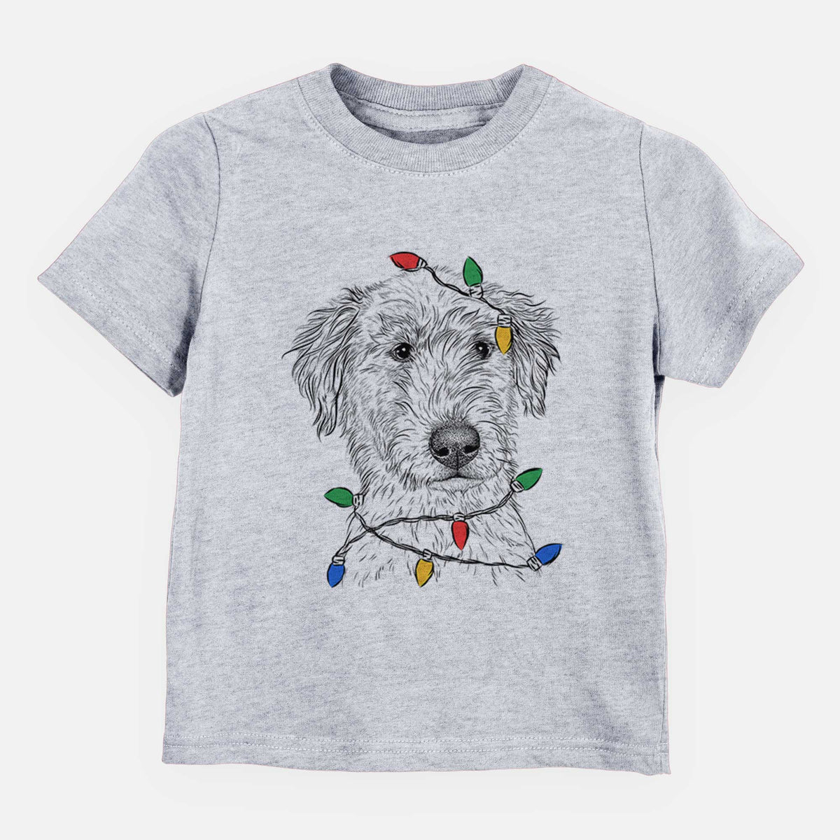 Christmas Lights Harry the Mixed Breed Puppy - Kids/Youth/Toddler Shirt